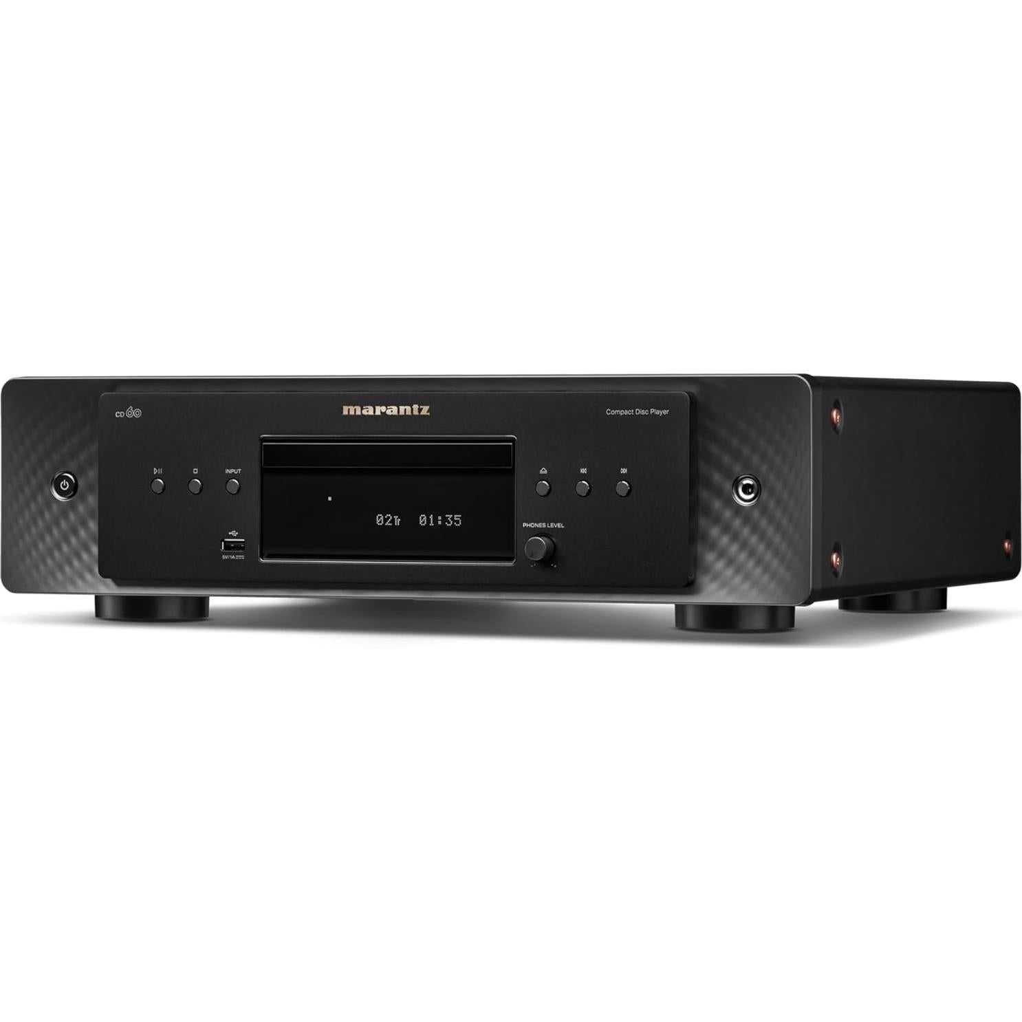 Reproductor de CD Marantz CD60 USB Frontal Negro 10.21 kg