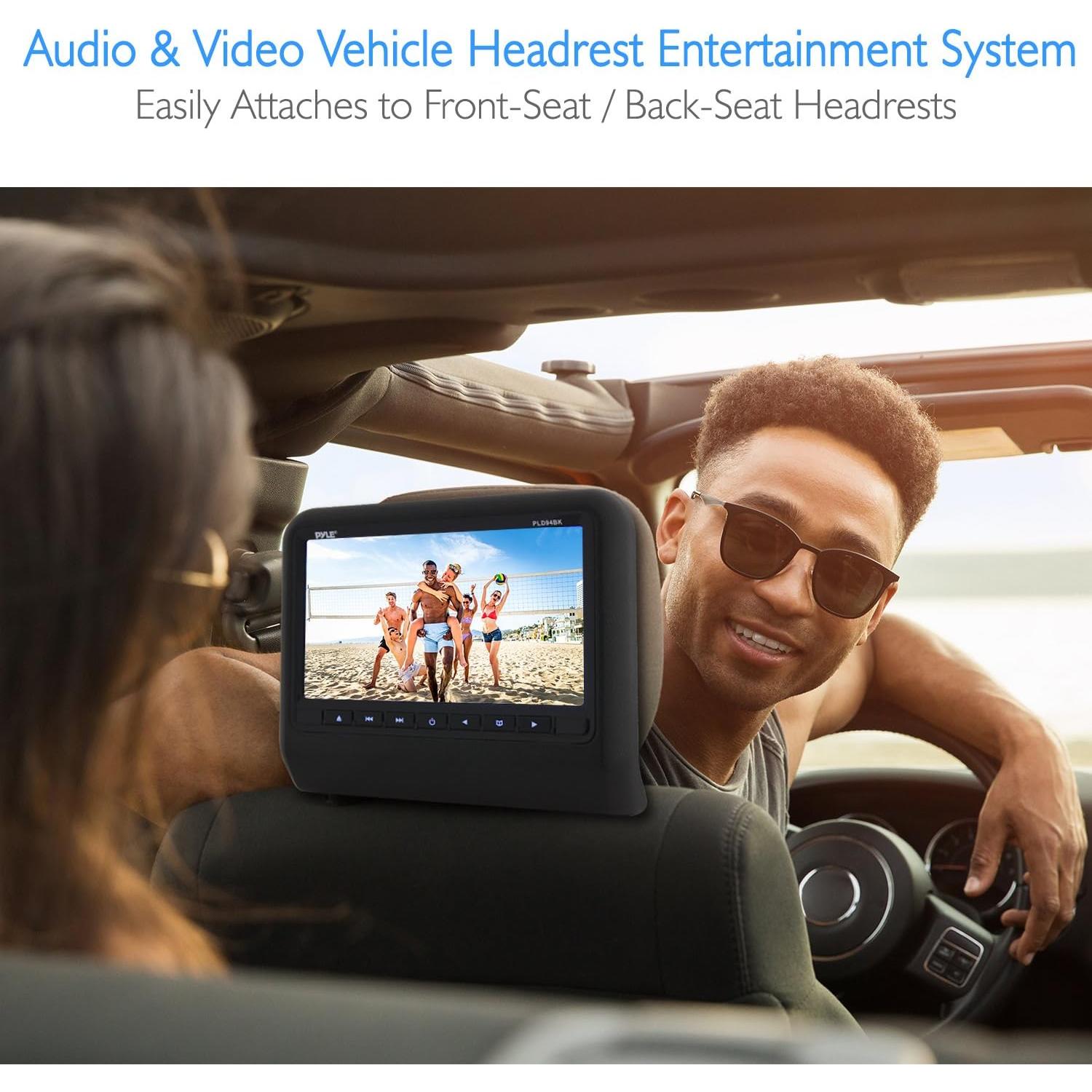 Monitor de Cabecera Pyle PLD94BK 9" LCD Reproductor DVD HDMI