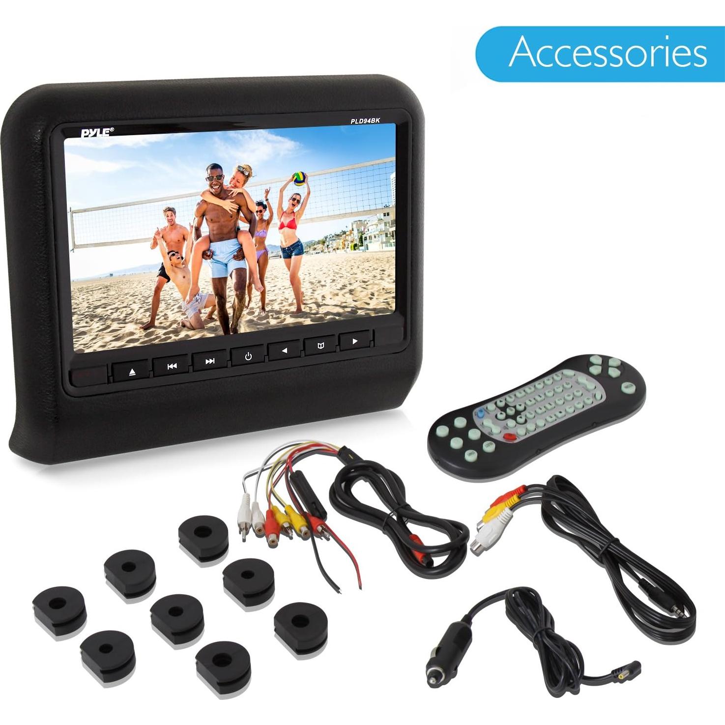 Monitor de Cabecera Pyle PLD94BK 9" LCD Reproductor DVD HDMI