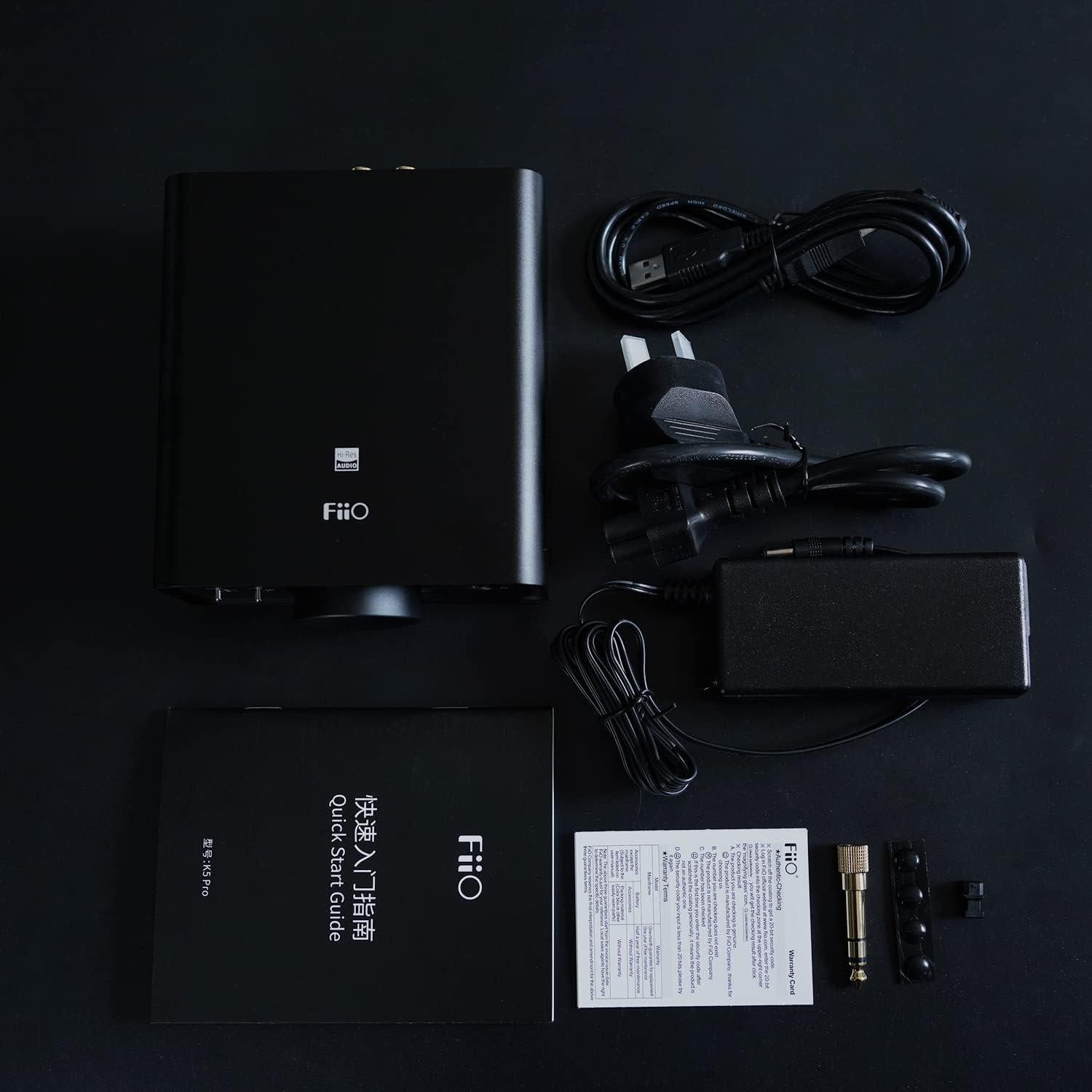 Amplificador FiiO K5Pro ESS DAC Portátil 768KHz 32Bit Negro