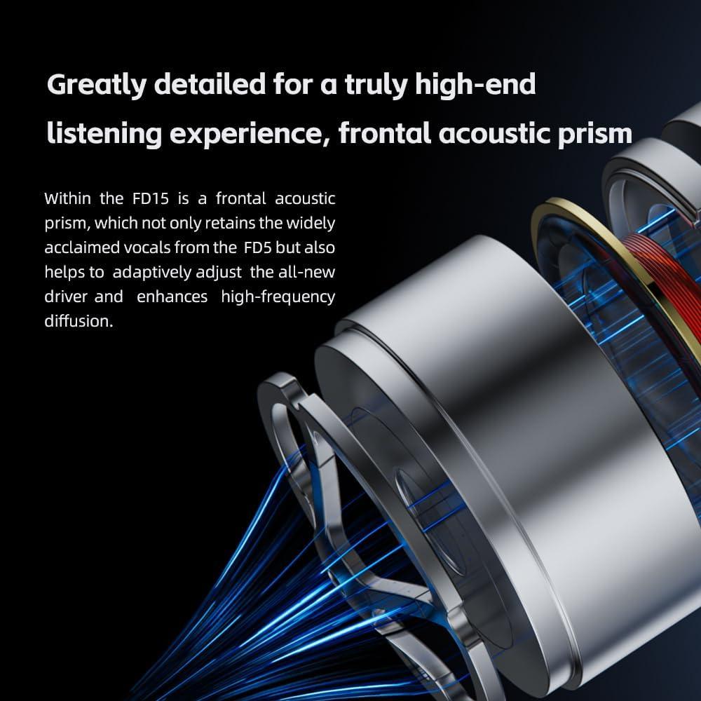 Auriculares In-Ear FiiO FD15 HiFi 13.8mm Acero Inoxidable