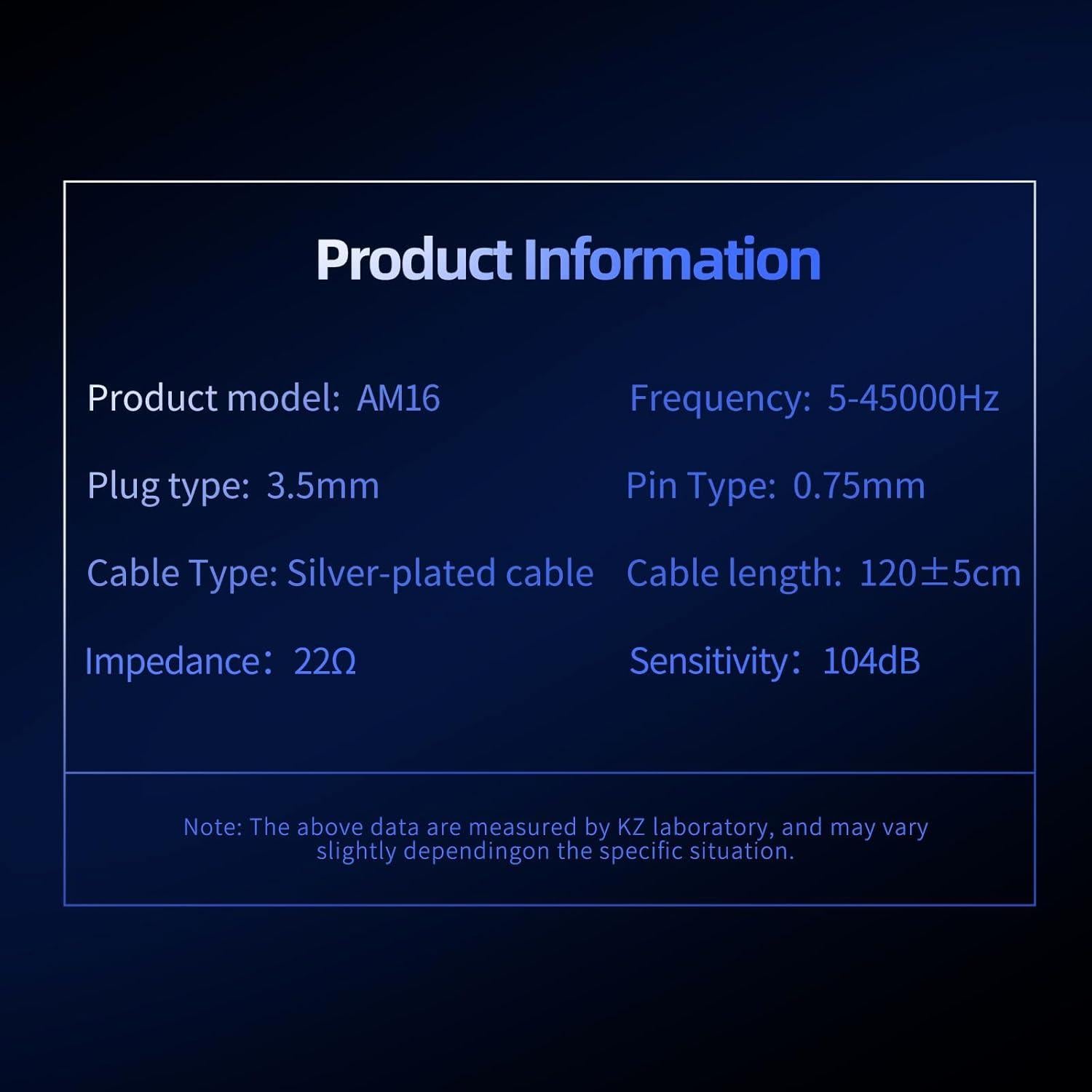 Auriculares KZ AM16 Hi-Fi 16 Controladores Balanceados 150g