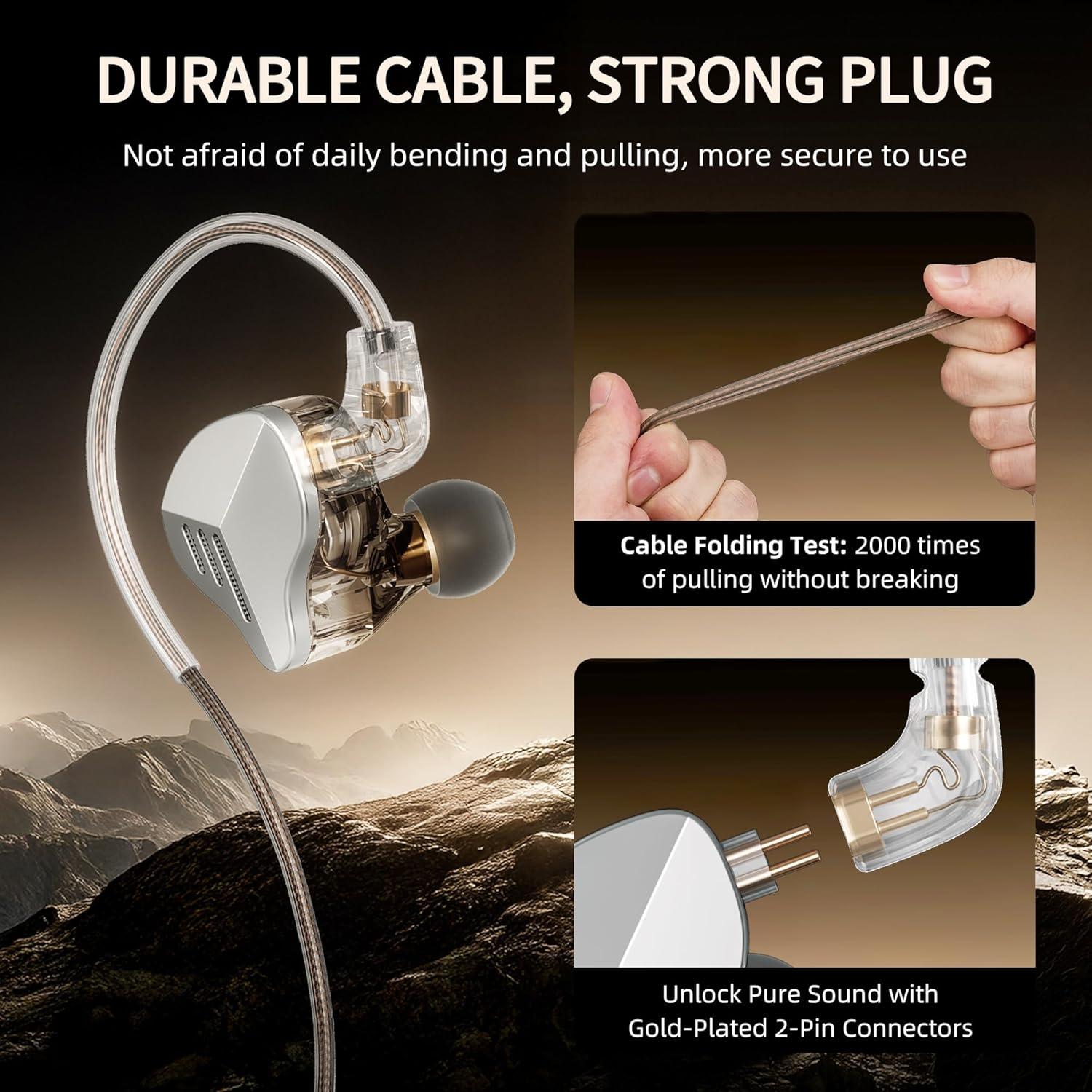 Auriculares In-Ear HIFI WALKER A20 Pro 1BA+1DD HiFi 67.8g