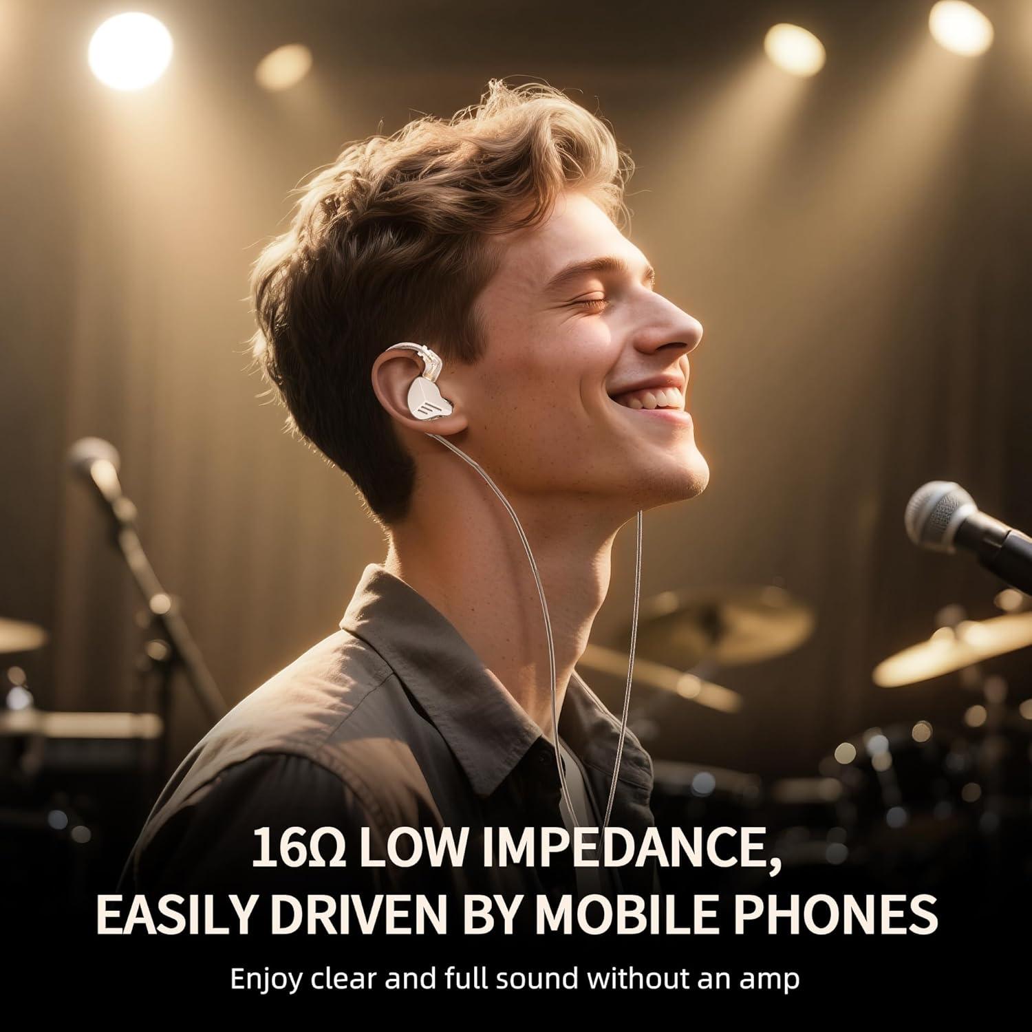 Auriculares In-Ear HIFI WALKER A20 Pro 1BA+1DD HiFi 67.8g