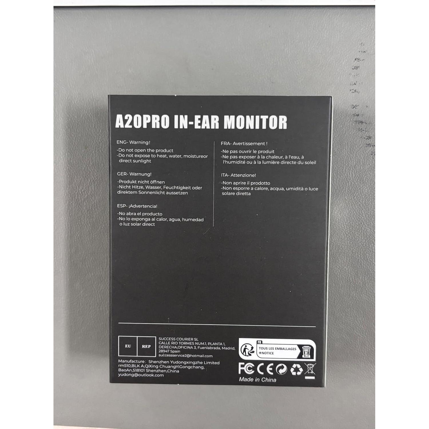 Auriculares In-Ear HIFI WALKER A20 Pro 1BA+1DD HiFi 67.8g