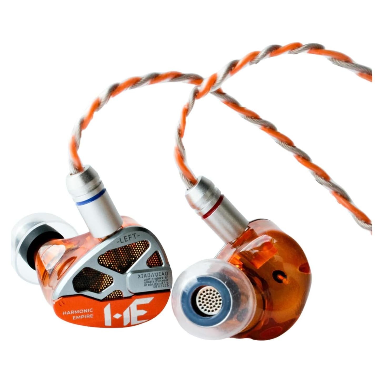 Auriculares In-Ear HE Xiao Qiao 10mm Grafeno Naranja 3.5mm