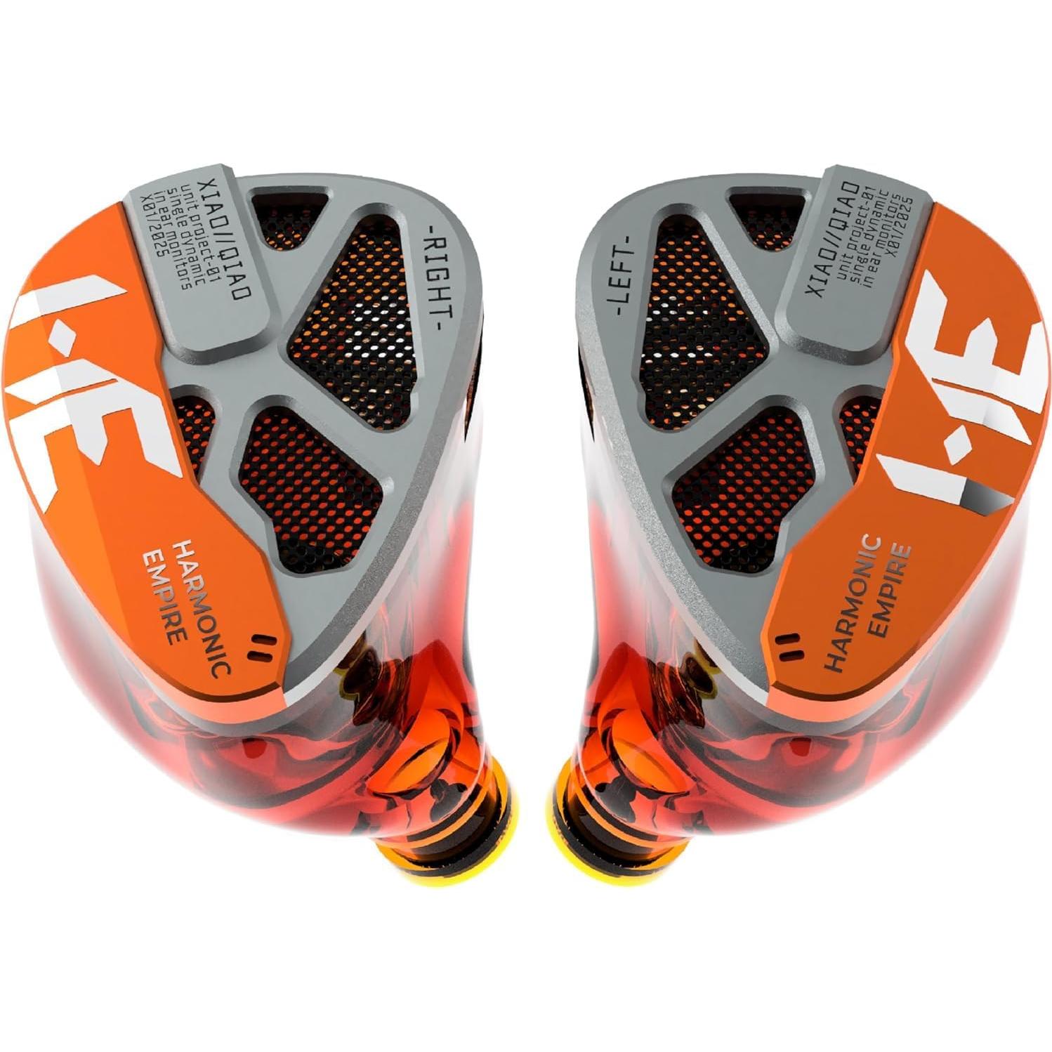 Auriculares In-Ear HE Xiao Qiao 10mm Grafeno Naranja 3.5mm