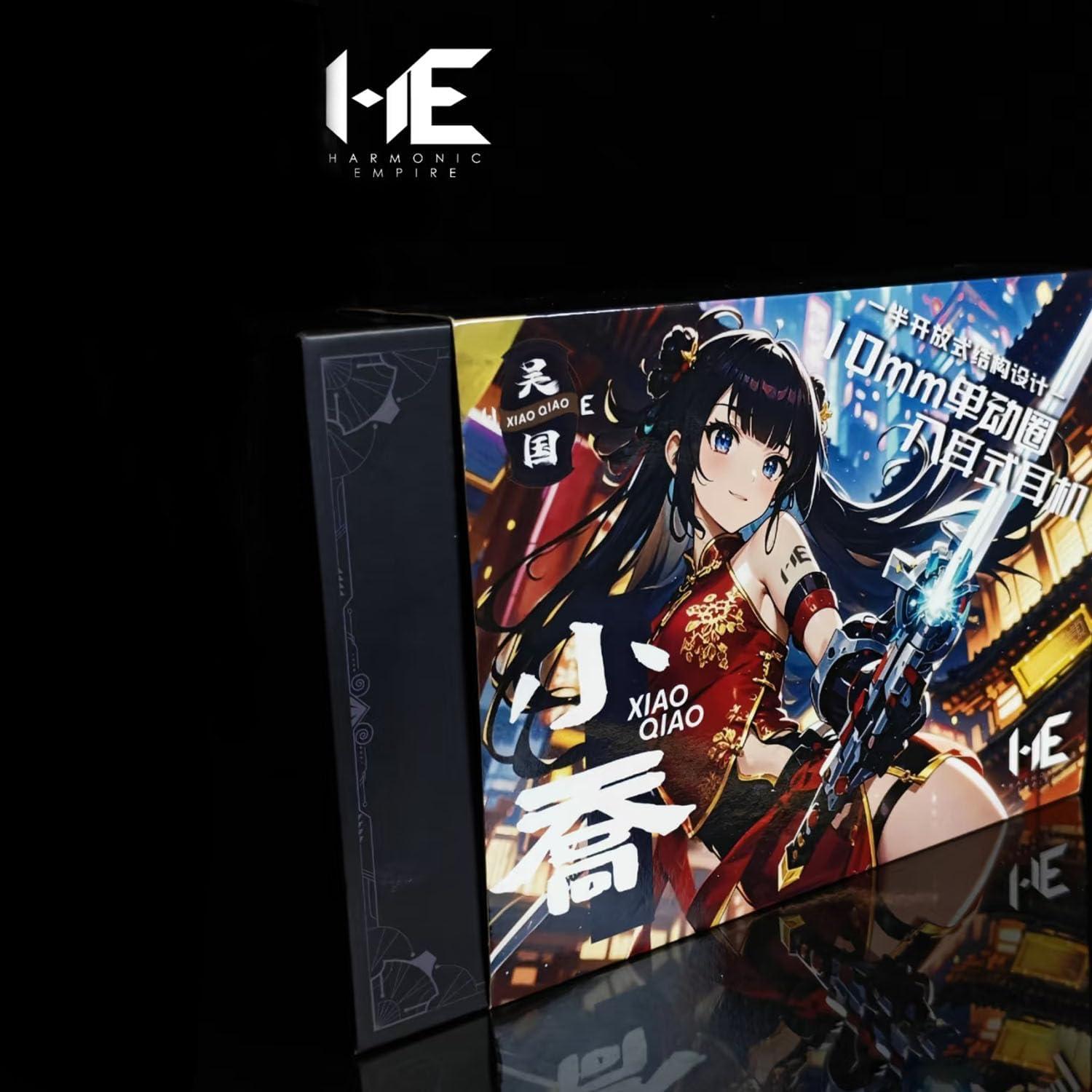 Auriculares In-Ear HE Xiao Qiao 10mm Grafeno Naranja 3.5mm