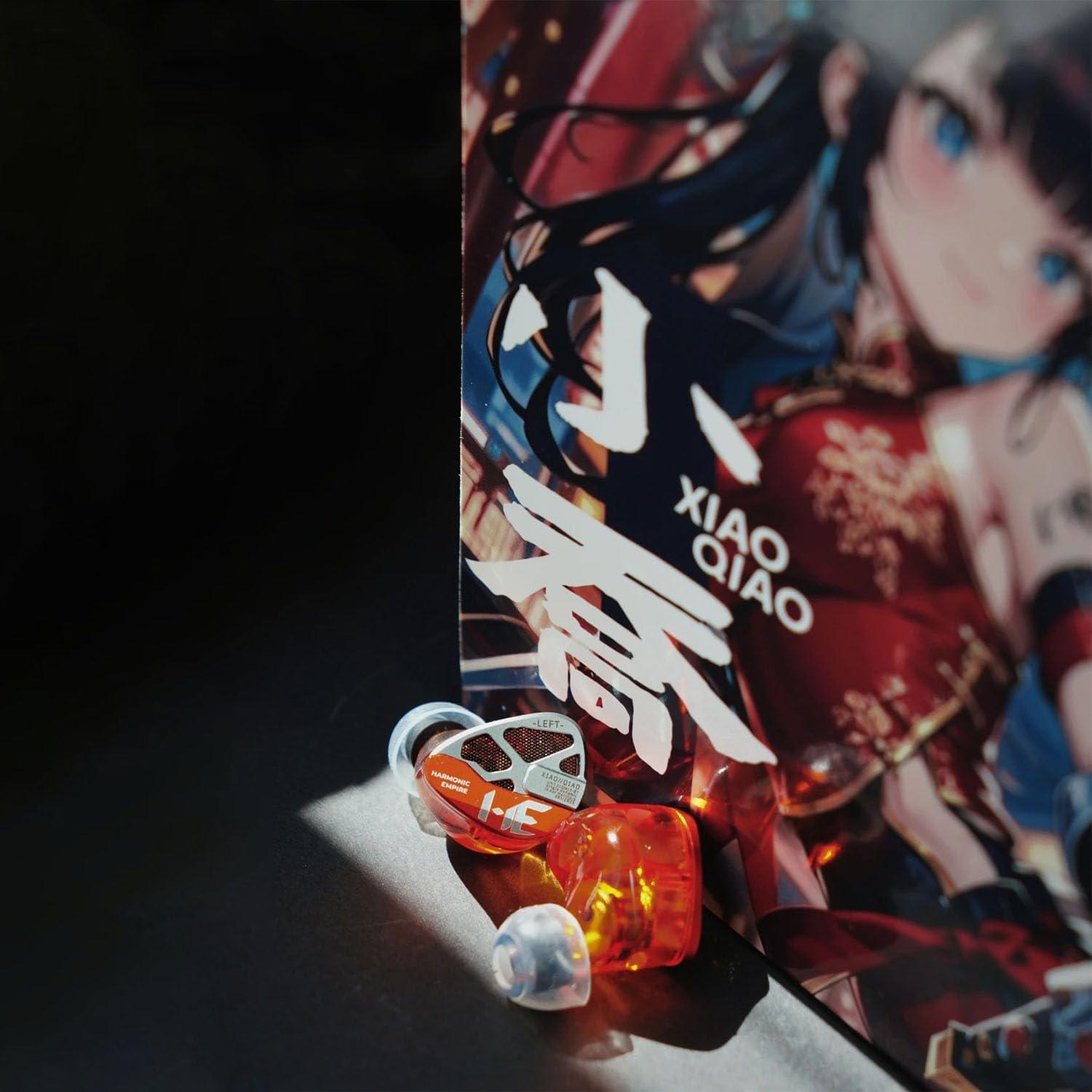 Auriculares In-Ear HE Xiao Qiao 10mm Grafeno Naranja 3.5mm