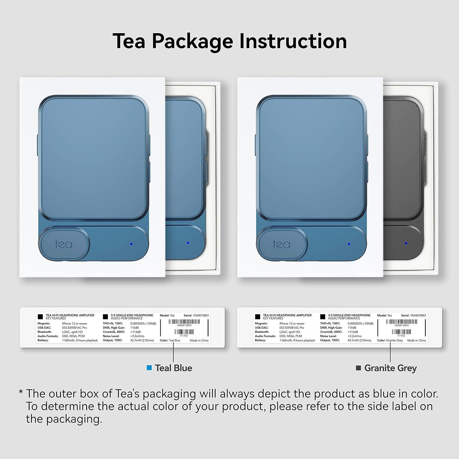 Amplificador de Auriculares Bluetooth Khadas Tea HiFi 32bit/384KHz