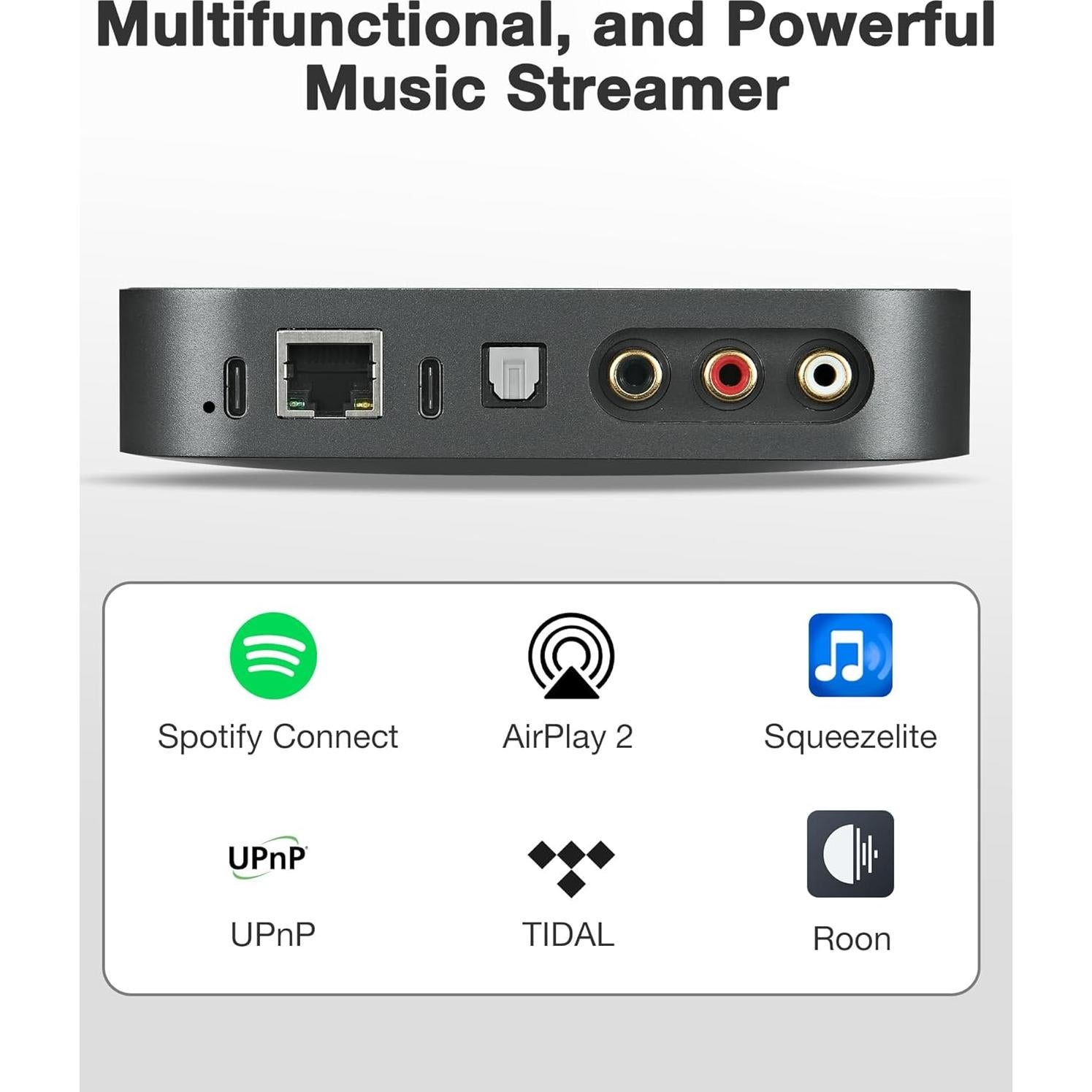 Receptor de Música Streaming ARSY Ne-2 Hi-Res Airplay 2