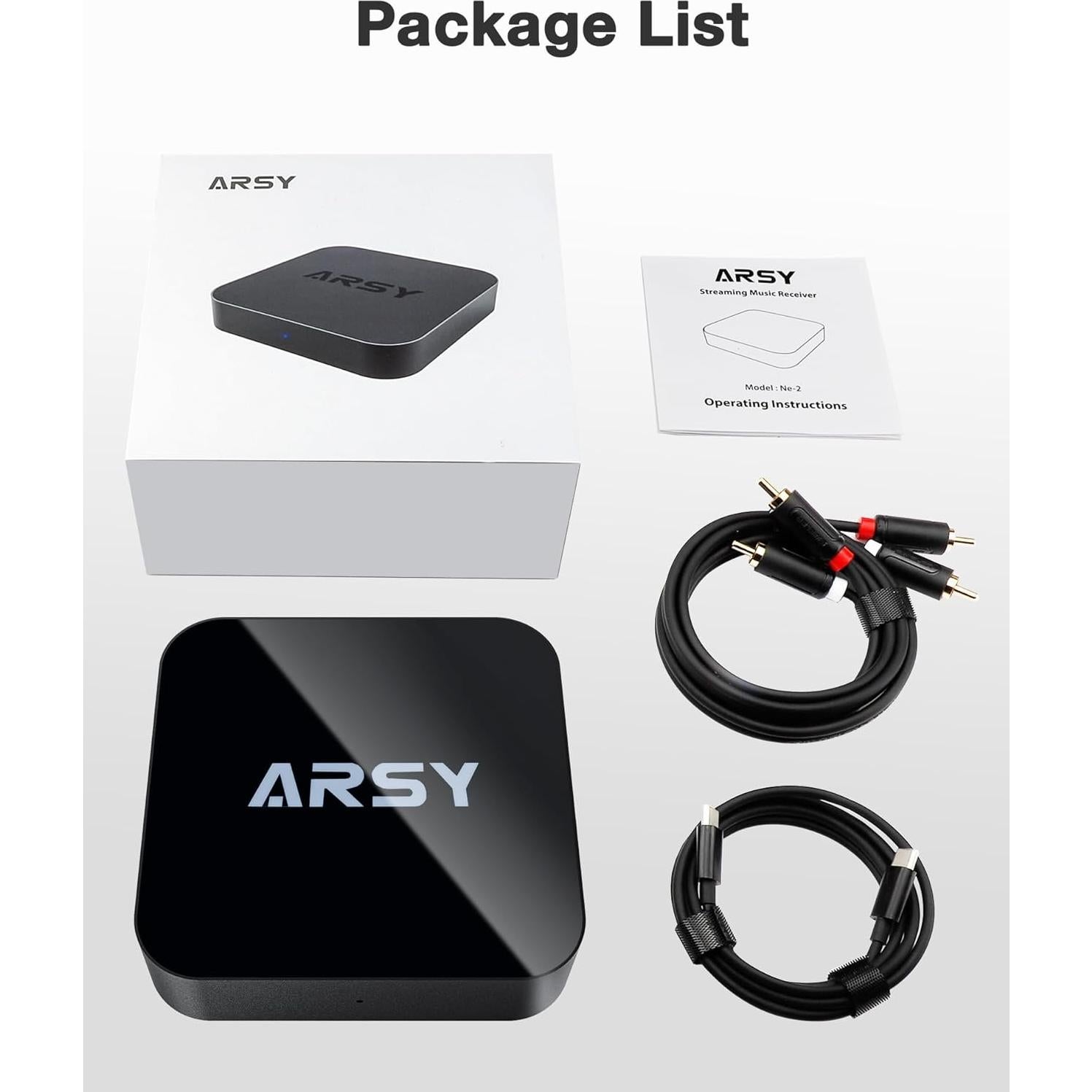 Receptor de Música Streaming ARSY Ne-2 Hi-Res Airplay 2