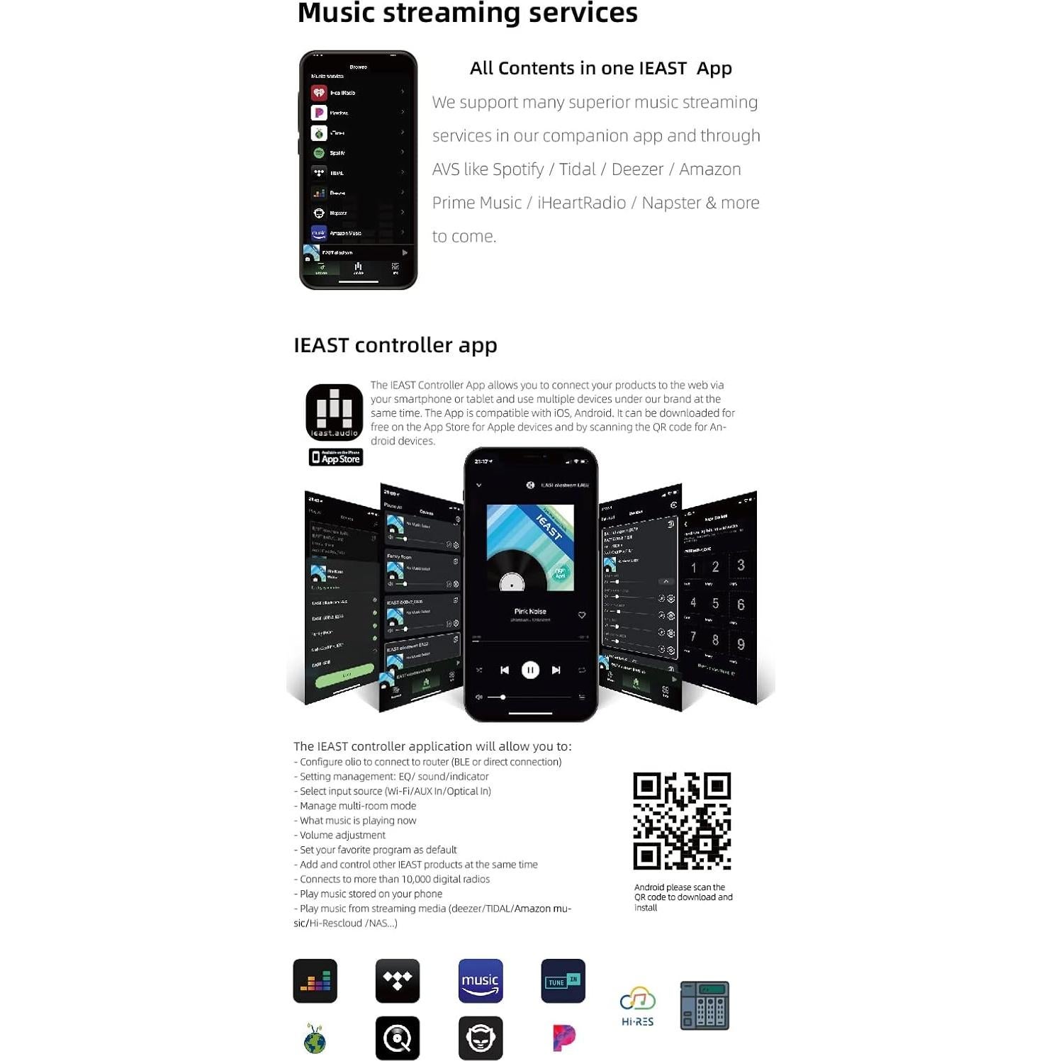 Adaptador de Audio Streaming IEAST Oliostream 1 Hi-Res 192kHz
