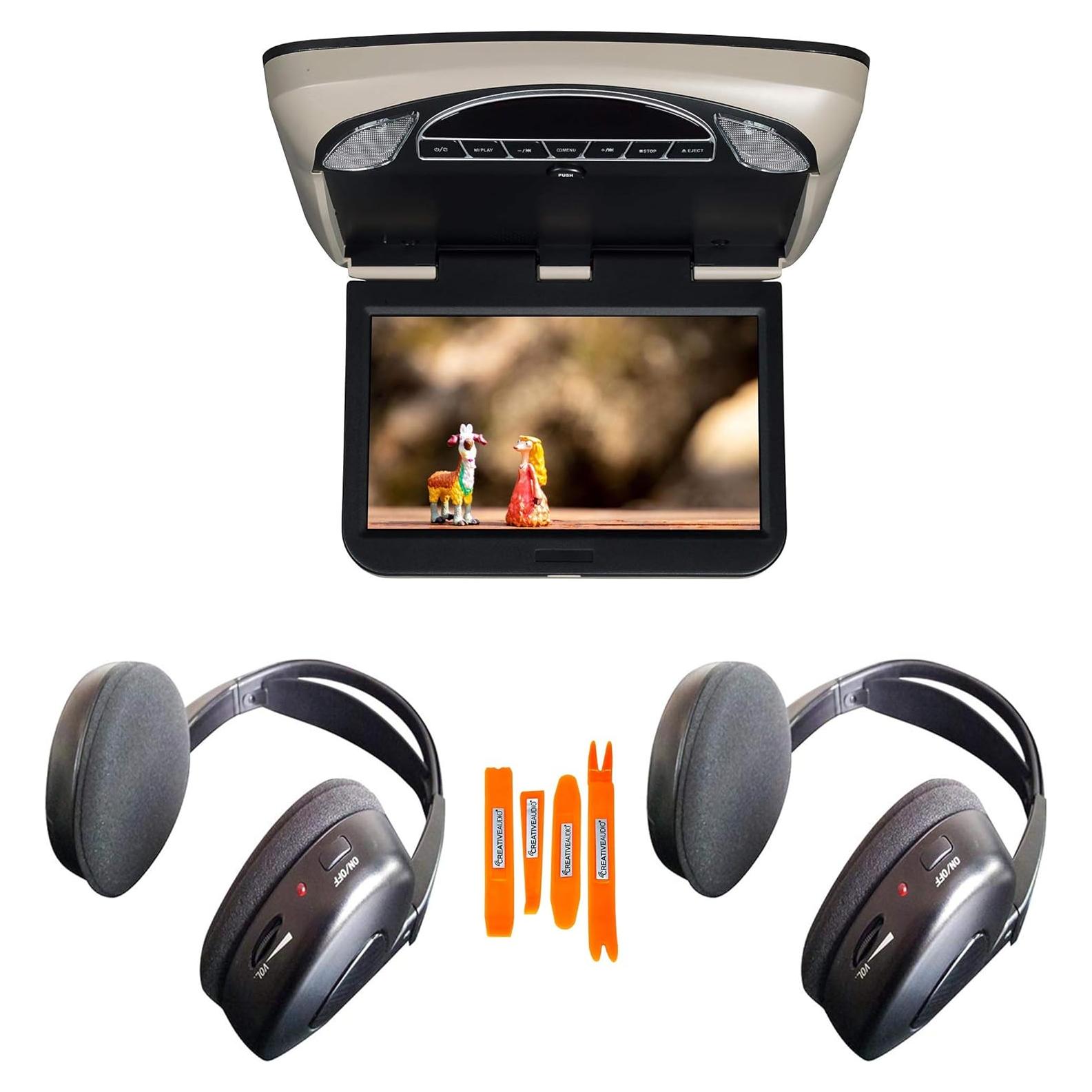 Monitor de Techo LED 10.1" Voxx Movies To Go VXMTG10 con DVD y Auriculares