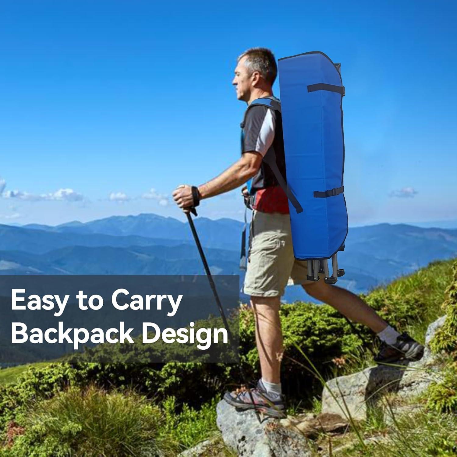 Silla de Camping PLKO AX31788-88 Plegable con Dosel y Portavasos