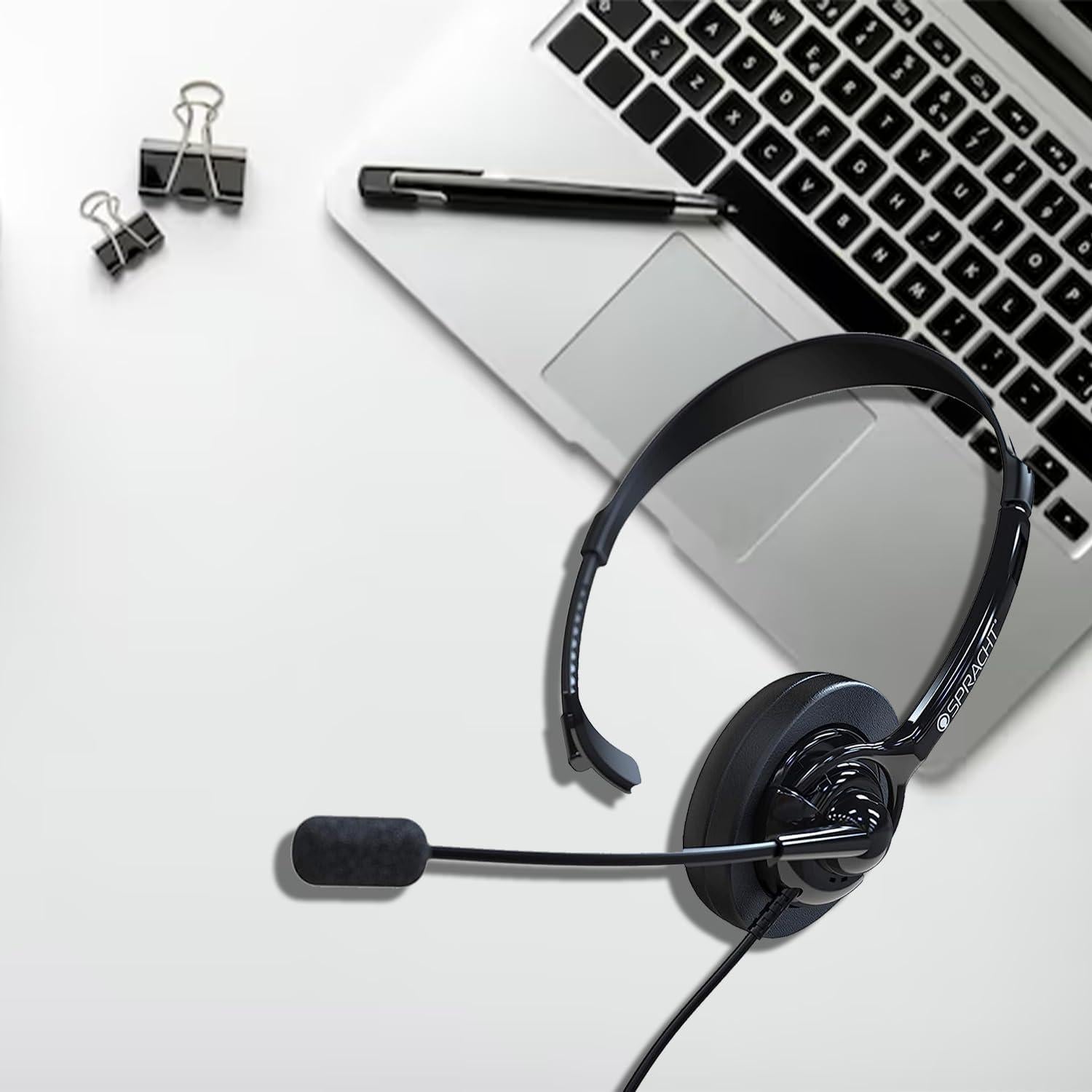 Auriculares con Micrófono Spracht ZUM350M 3.5mm y 2.5mm Cancelación Ruido