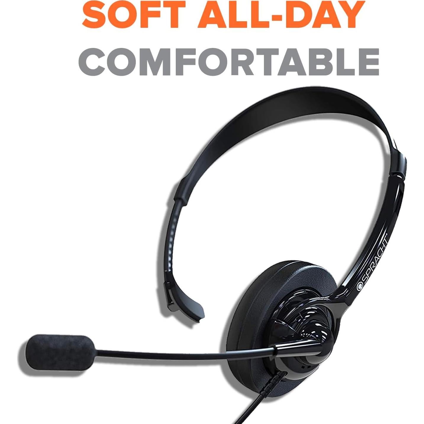 Auriculares con Micrófono Spracht ZUM350M 3.5mm y 2.5mm Cancelación Ruido