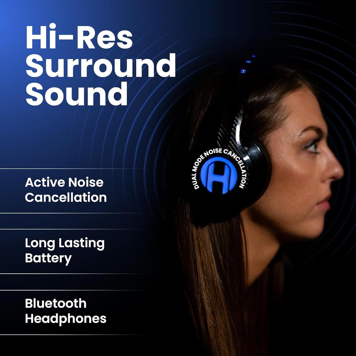 Auriculares Gaming HAYMAKER HM100 Bluetooth 5.0 con Cancelación de Ruido