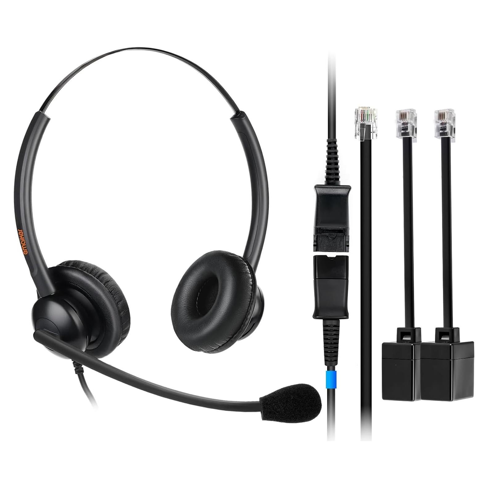 Auricular con cable RJ9 Emaiker EMK500DQDA para Teléfonos IP