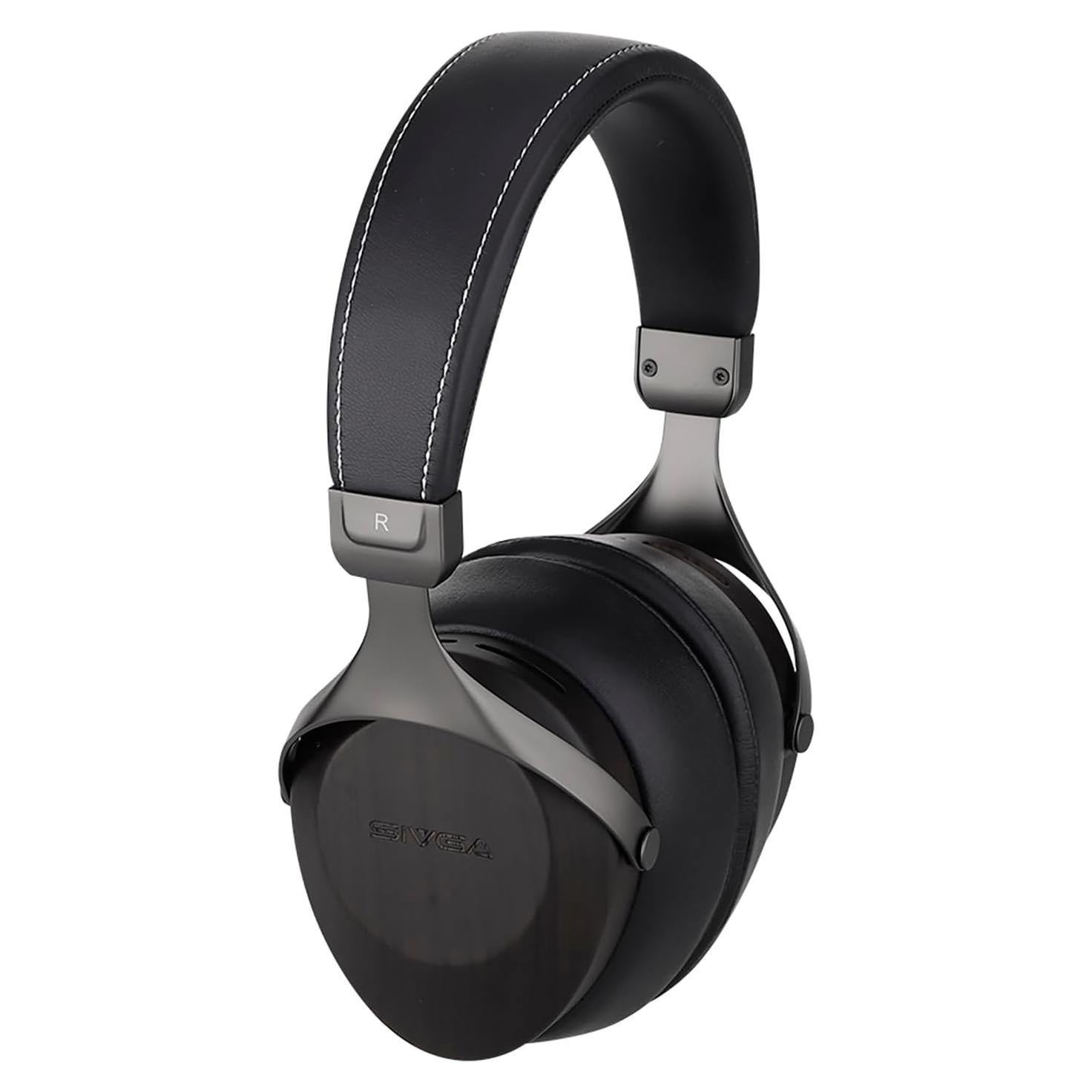 Auriculares SIVGA SV021B Cerrados de Madera Hi-Fi Negro