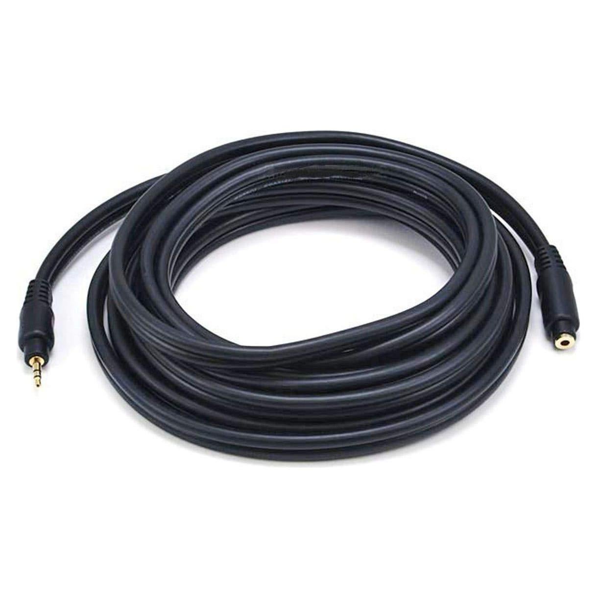 Cable de Extensión de Audio 3.5mm Monoprice 4.57m Negro