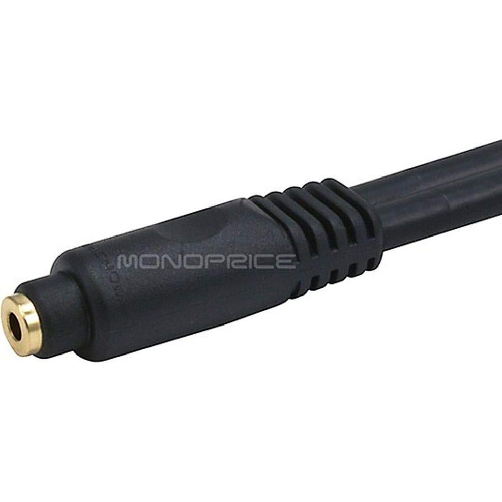 Cable de Extensión de Audio 3.5mm Monoprice 4.57m Negro