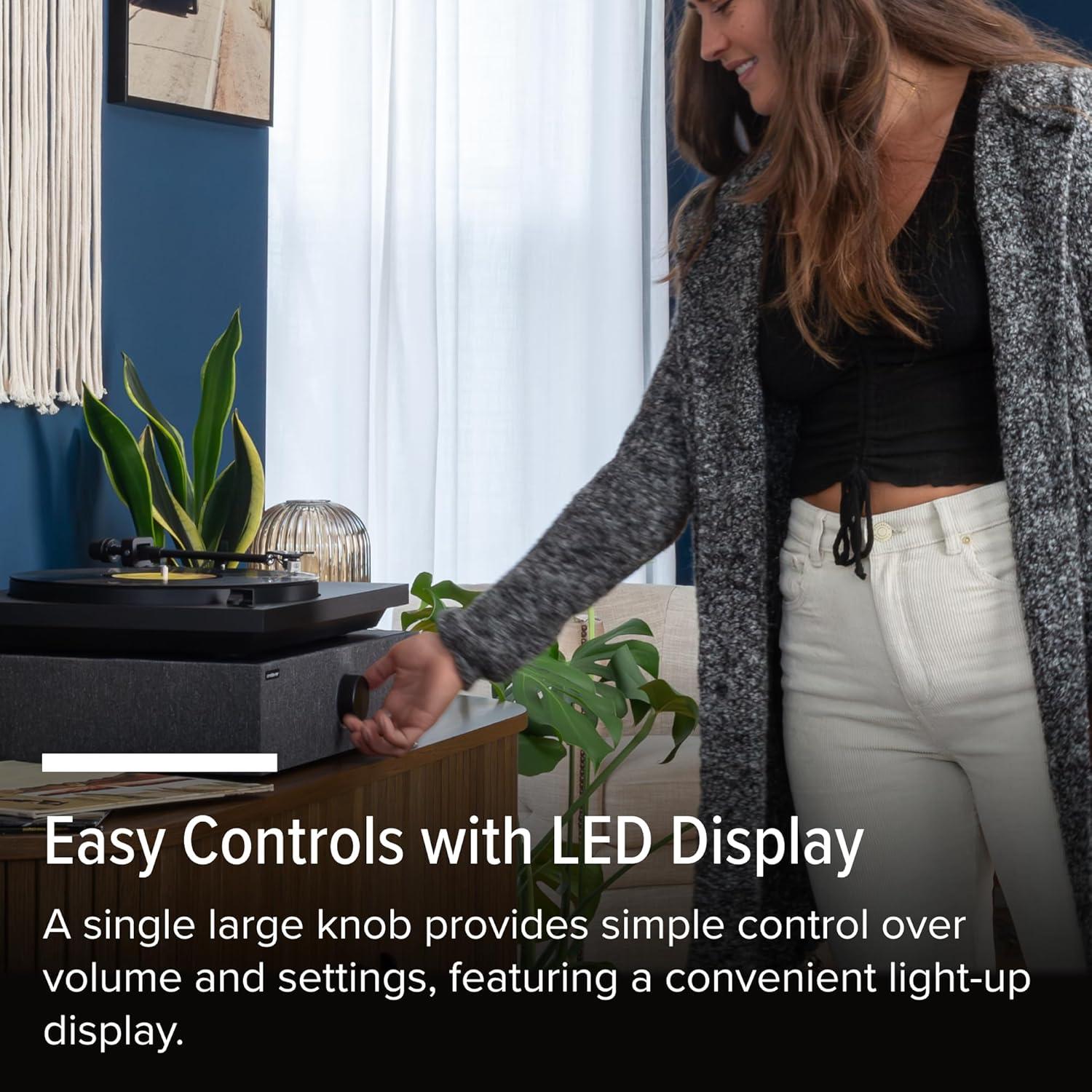 Altavoces Premium Andover Audio SpinBase MAX 2 - Bluetooth, Pre-Amplificador, Sonido Hi-Fi