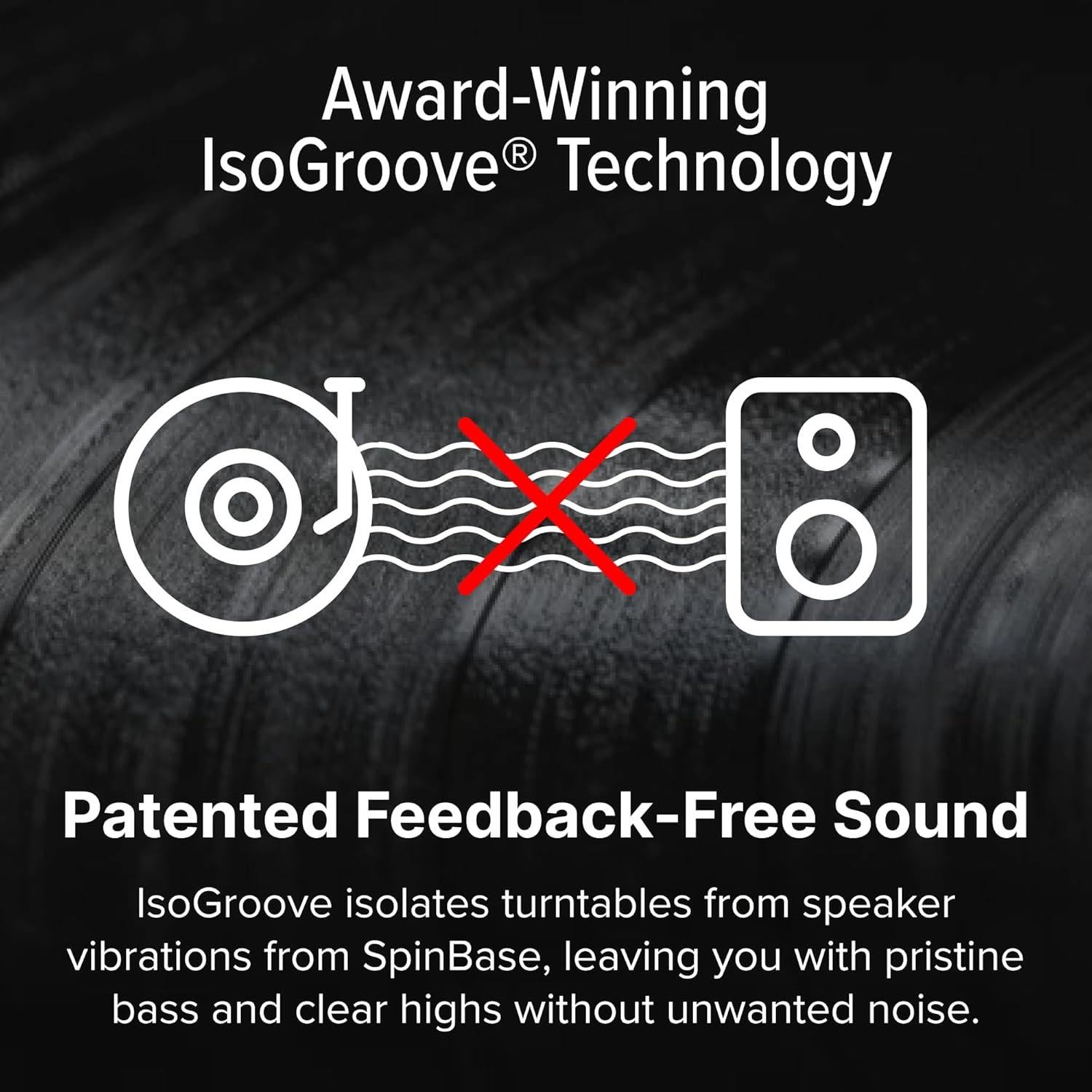 Altavoces Premium Andover Audio SpinBase MAX 2 - Bluetooth, Pre-Amplificador, Sonido Hi-Fi