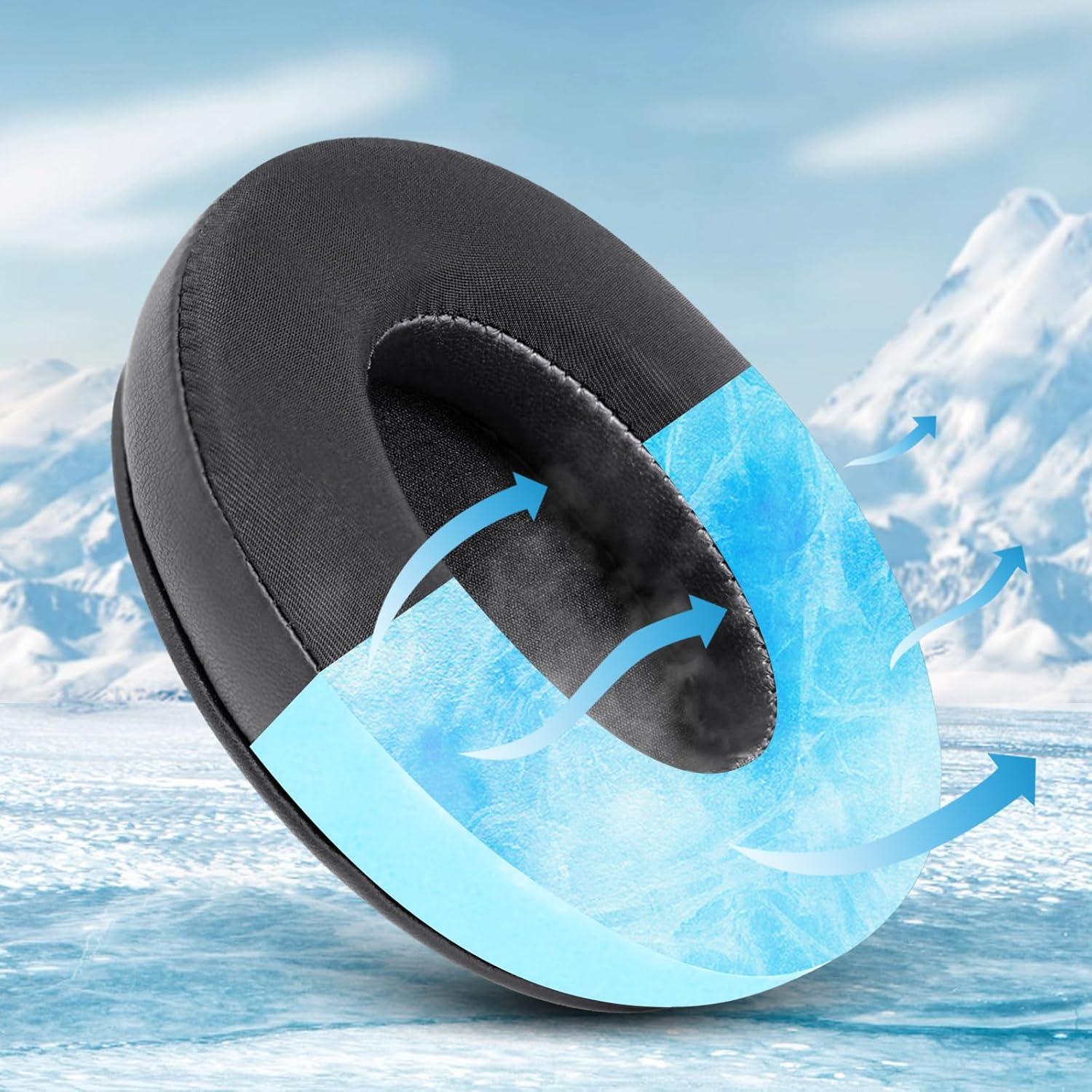 Almohadillas de Gel Refrigerante GEVO para Auriculares Audio Technica ATH M50/M40/M30