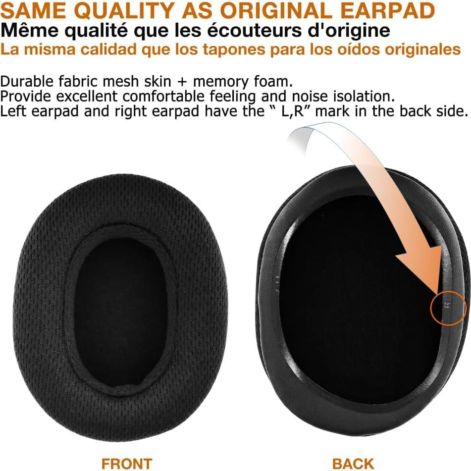 Almohadillas de Reemplazo TENNMAK para Turtle Beach y Audio Technica