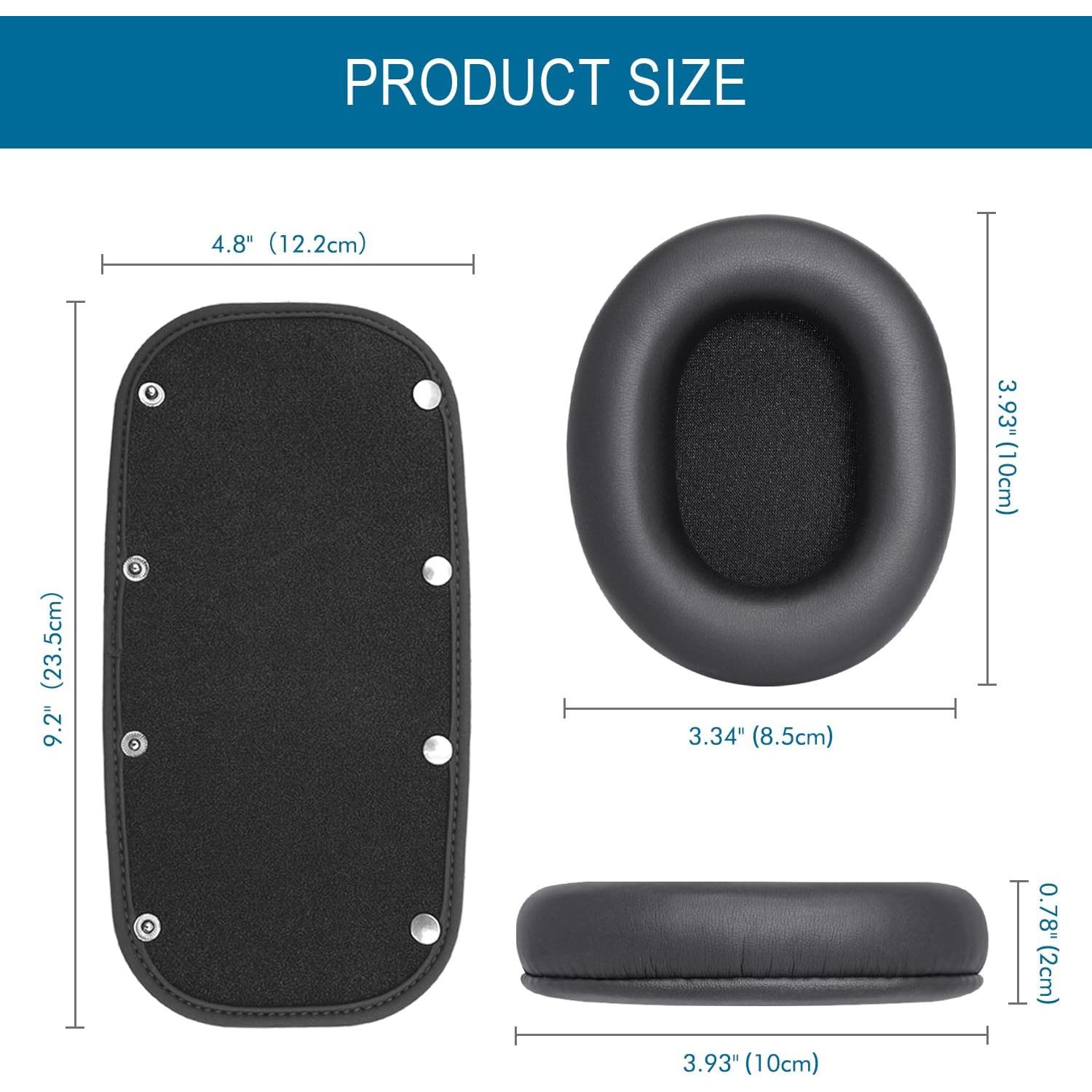 Almohadillas de Repuesto GEVO para Auriculares Audio Technica ATH M50