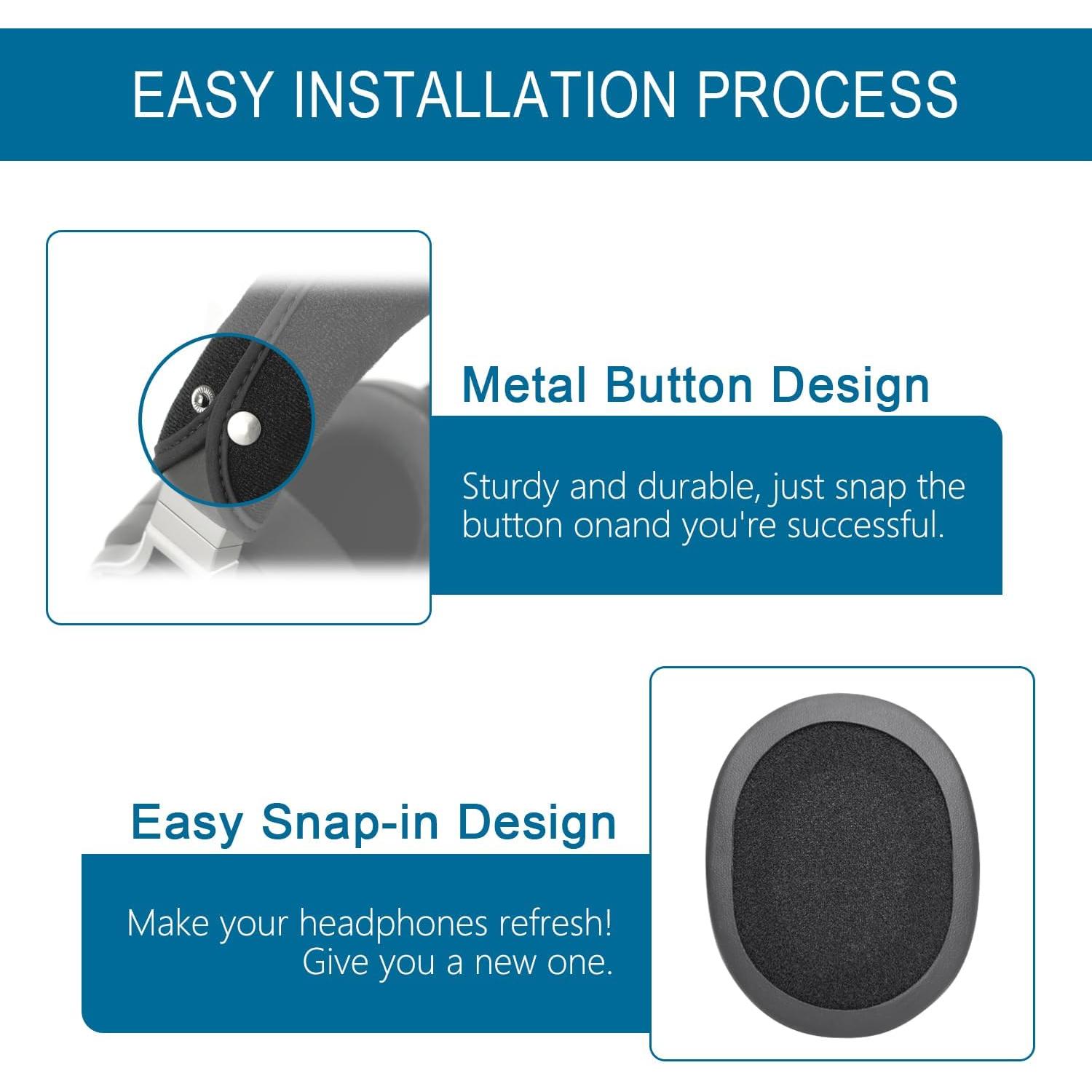 Almohadillas de Repuesto GEVO para Auriculares Audio Technica ATH M50