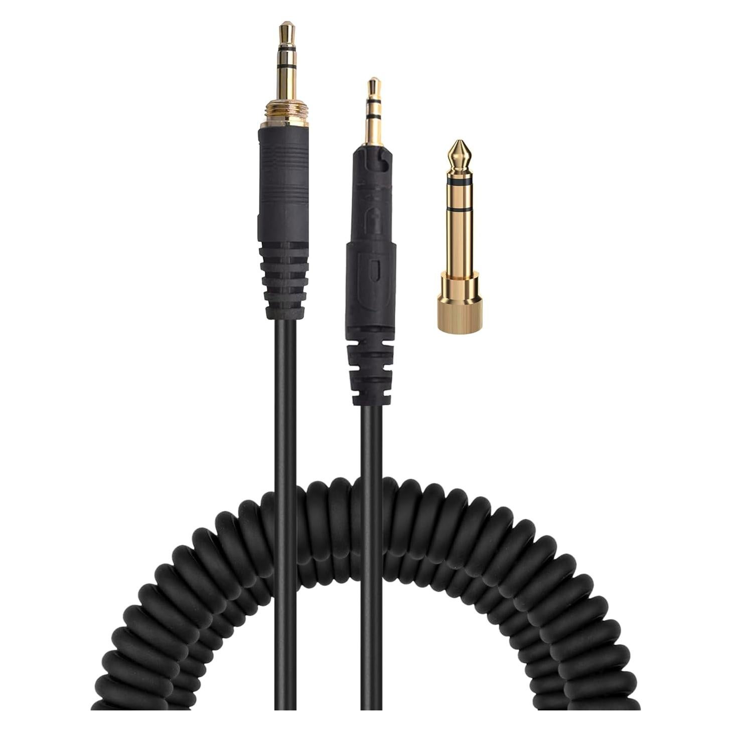 Cable de Audio Enrollado Brainwavz 1.2m a 3.5m para ATH-M50x