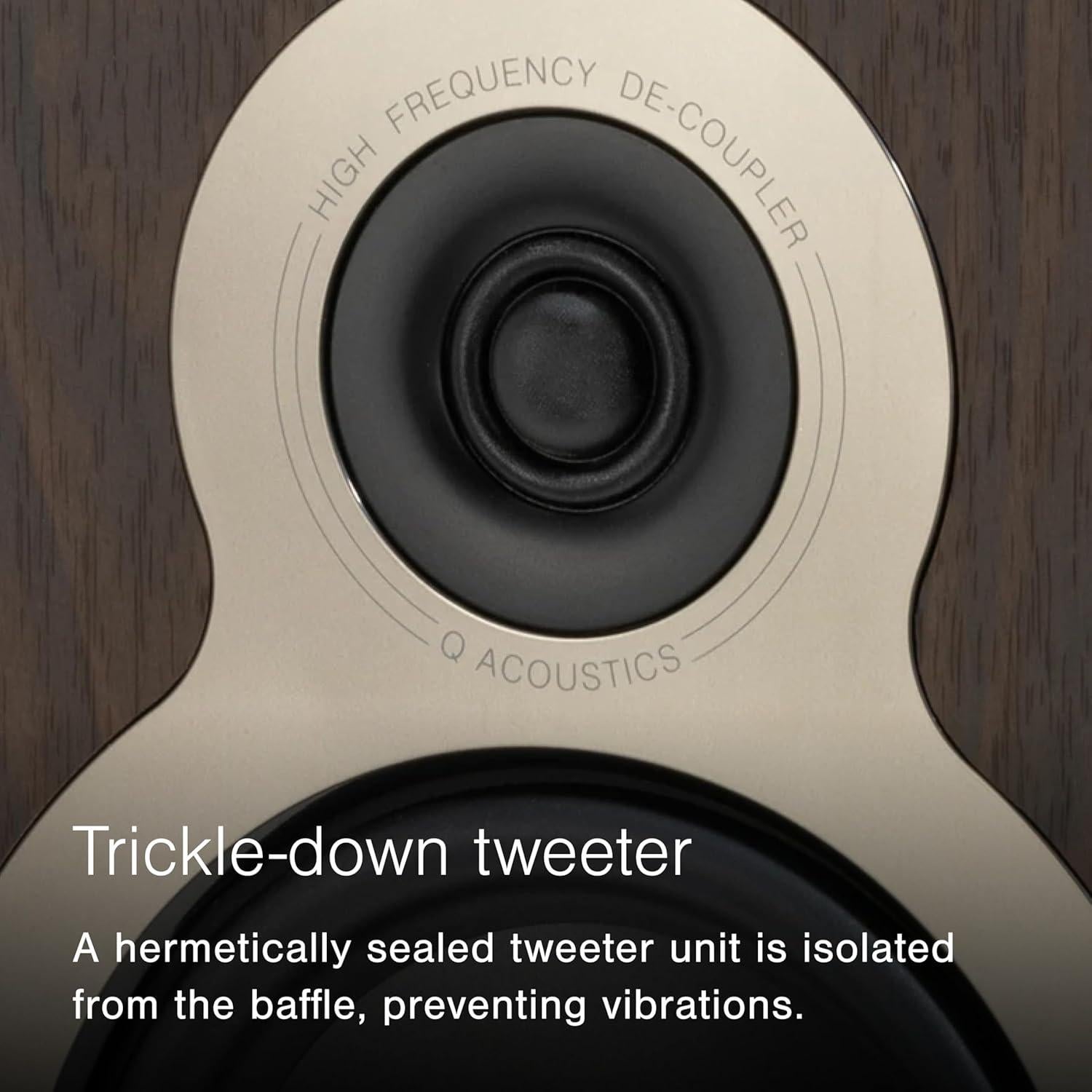 Altavoces Estantería Q Acoustics 3030c 5.5" Graves Negro Satinado