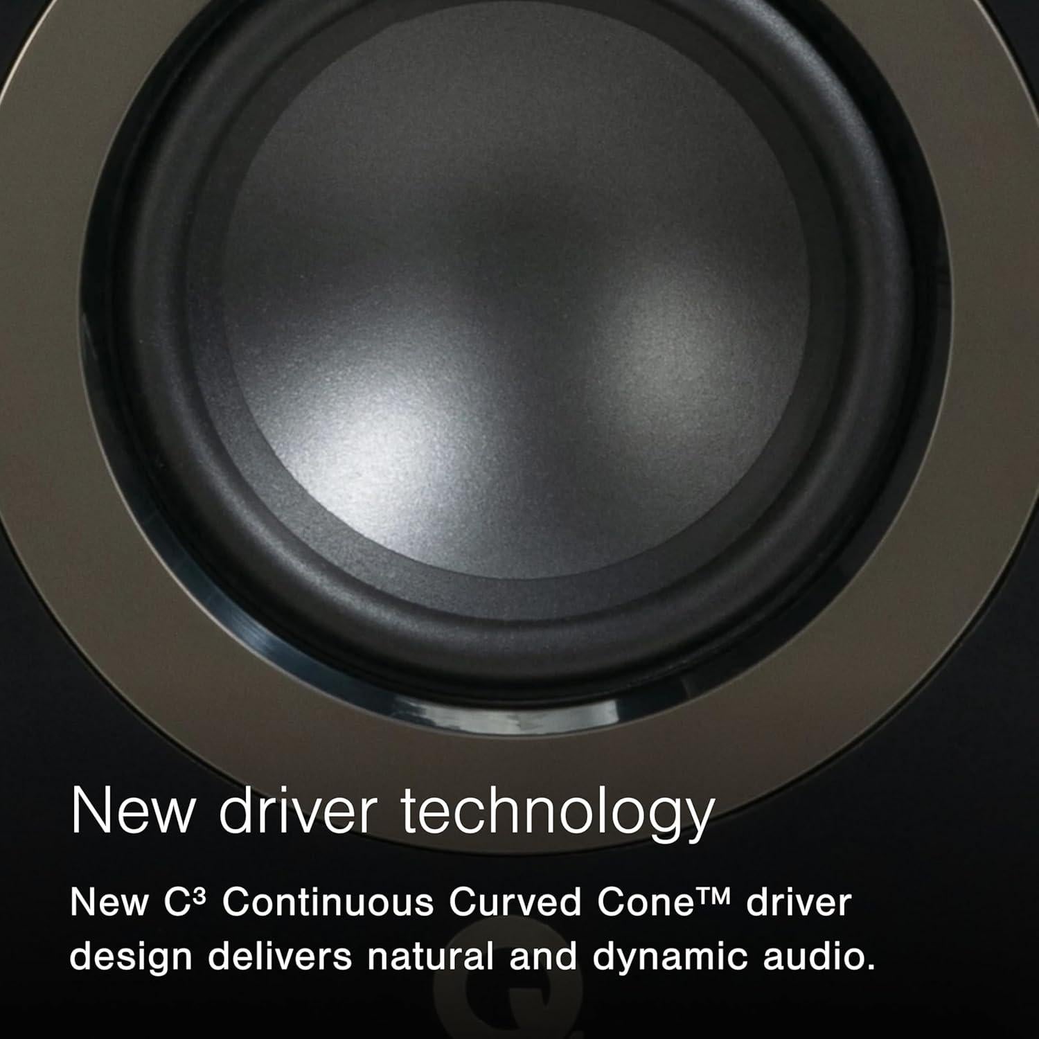 Altavoces Estantería Q Acoustics 3020c Nogal Claro 5.5 kg