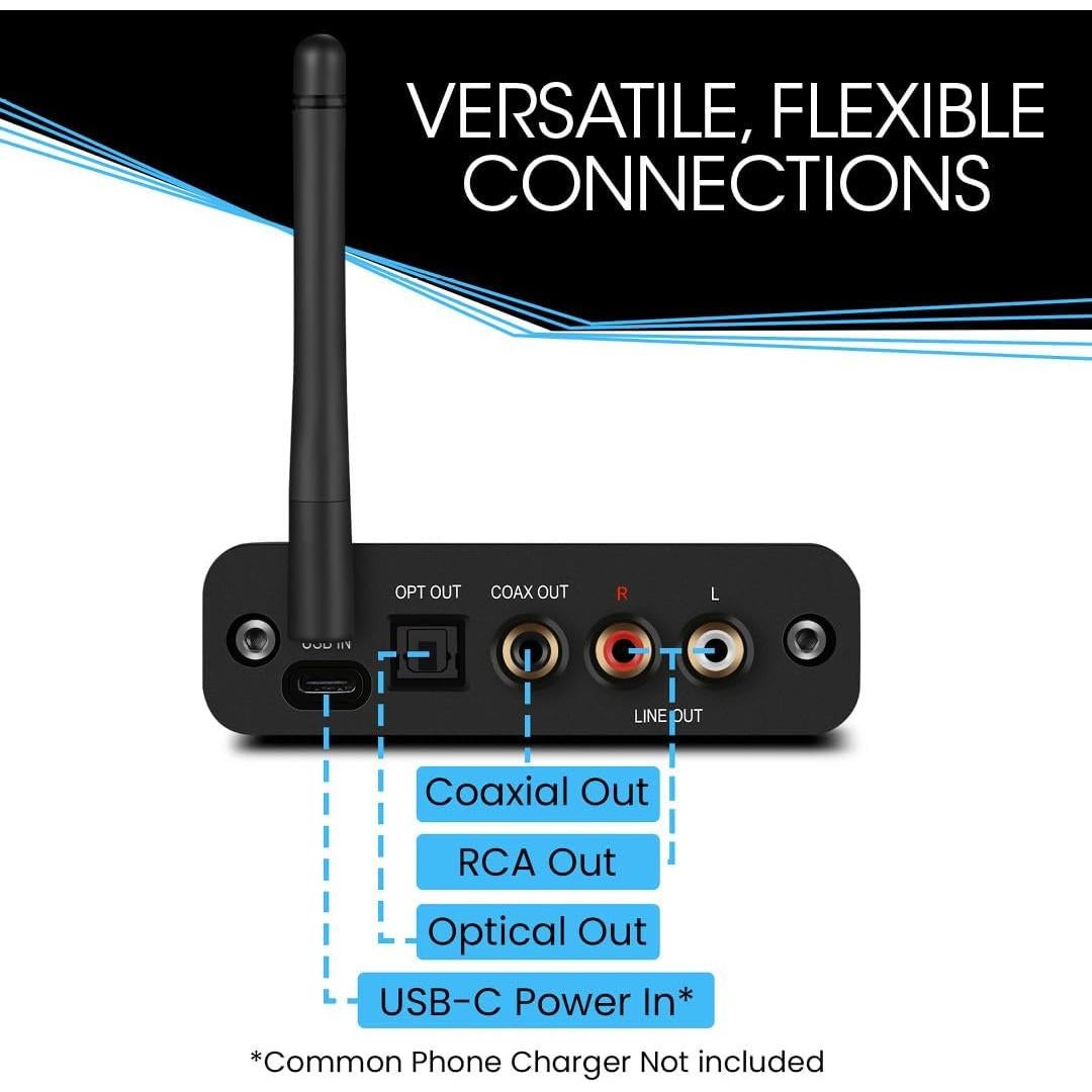 Receptor Bluetooth Hi-Fi BluDento B2 con DAC ESS y Pantalla OLED