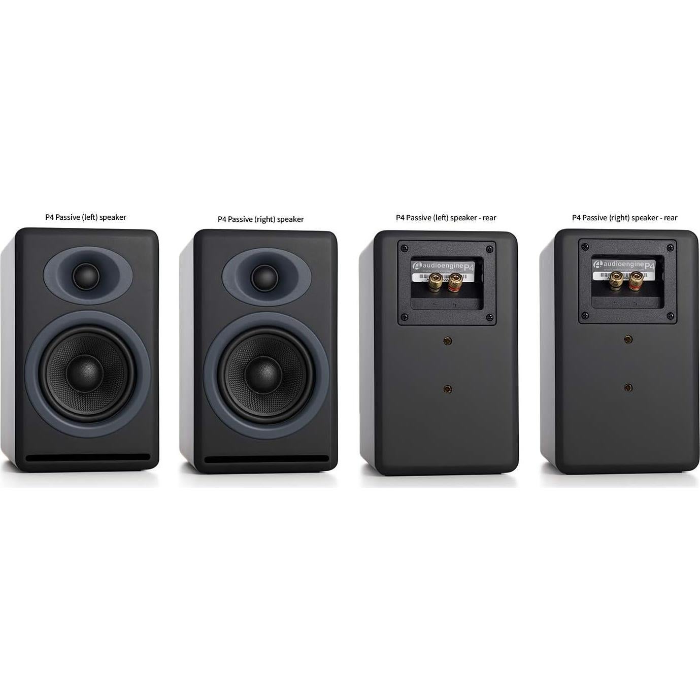 Altavoces Pasivos Audioengine P4 de Madera 2 Vías 2.72 kg Negro