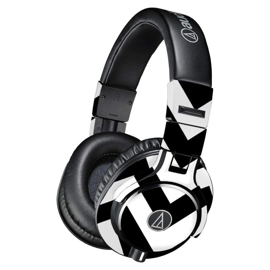 Piel de Vinilo MightySkins para Auriculares Audio-Technica ATH-M40x - Chevron Negro