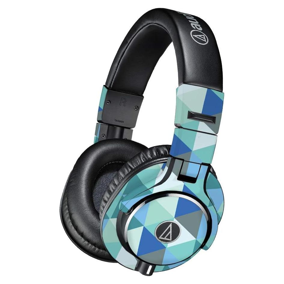 Piel de Vinilo Caleidoscopio Azul para Auriculares ATH-M40x