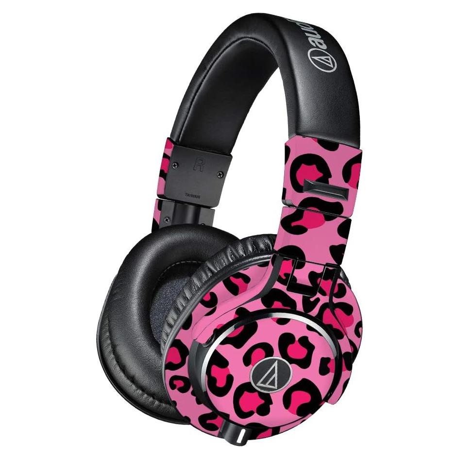 Piel de Vinilo MightySkins para Auriculares ATH-M40x - Leopardo Rosa