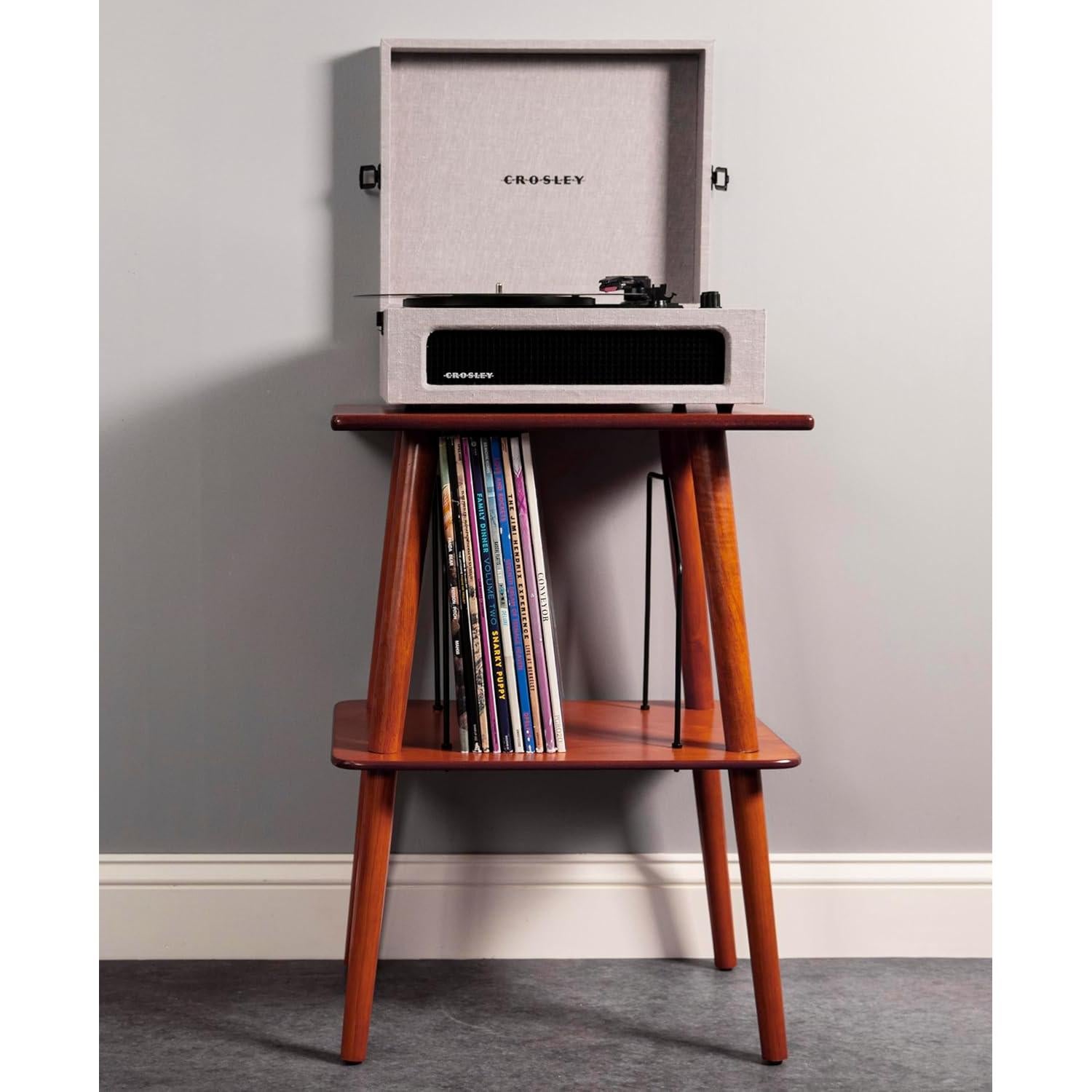 Soporte para Tocadiscos Crosley Manchester con Almacenamiento