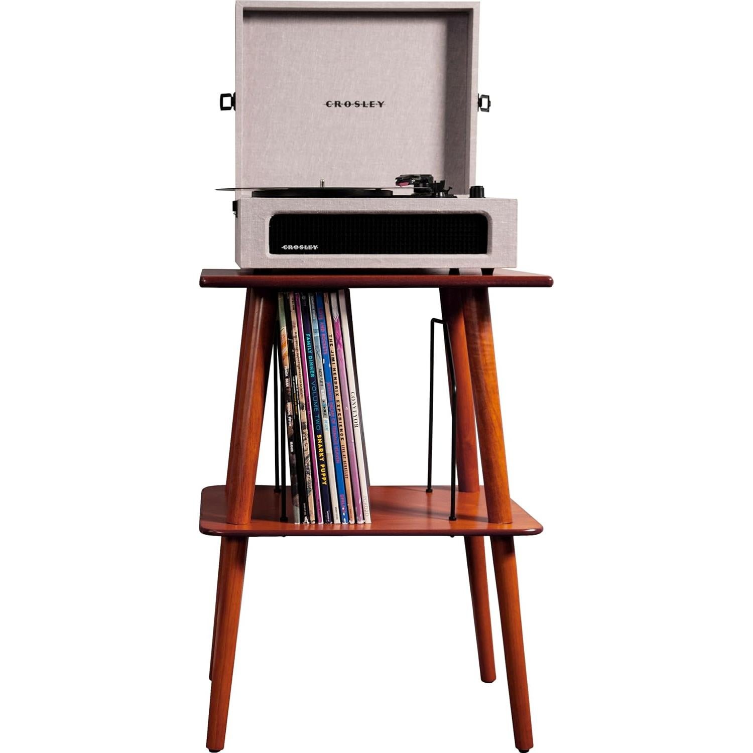Soporte para Tocadiscos Crosley Manchester con Almacenamiento