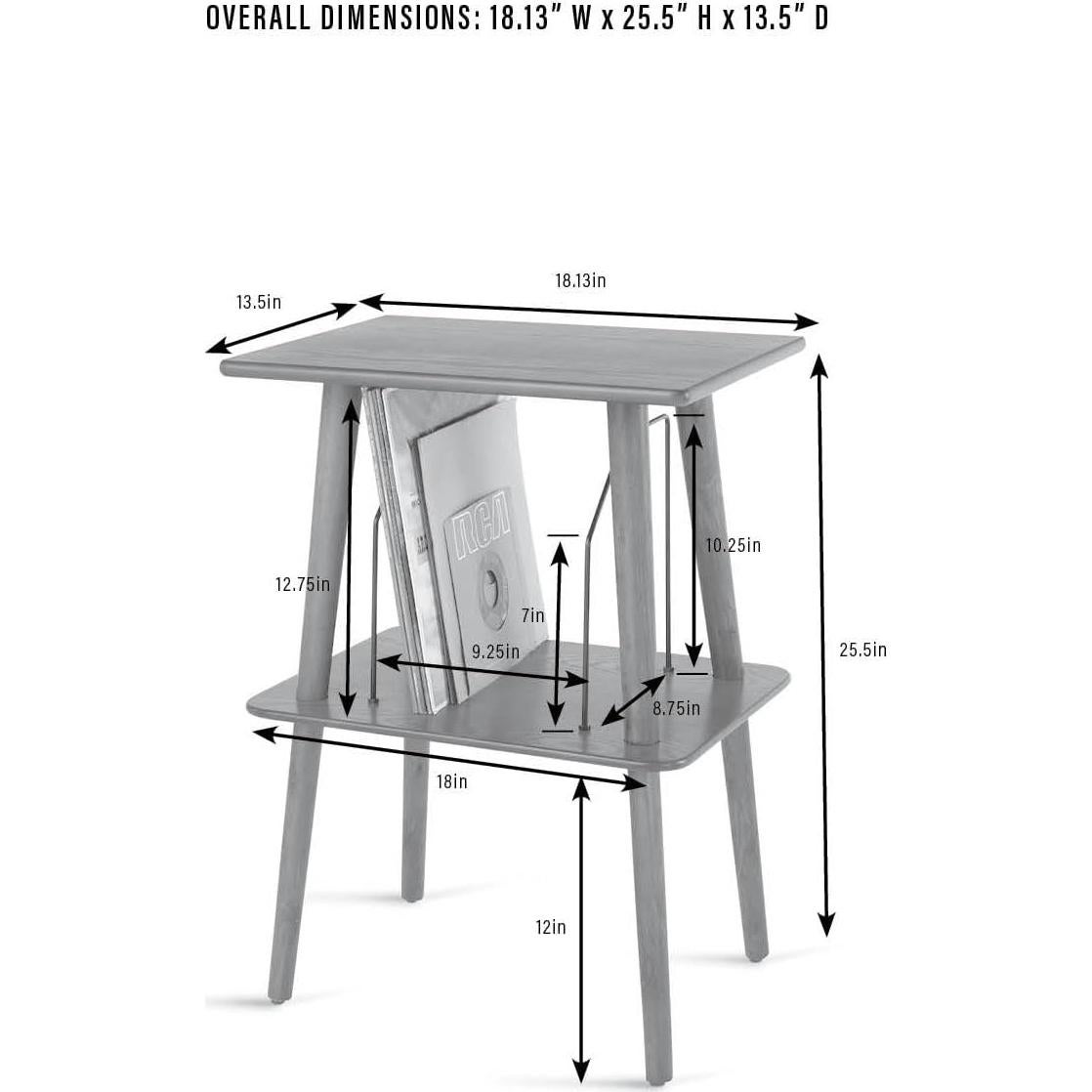 Soporte para Tocadiscos Crosley Manchester con Almacenamiento