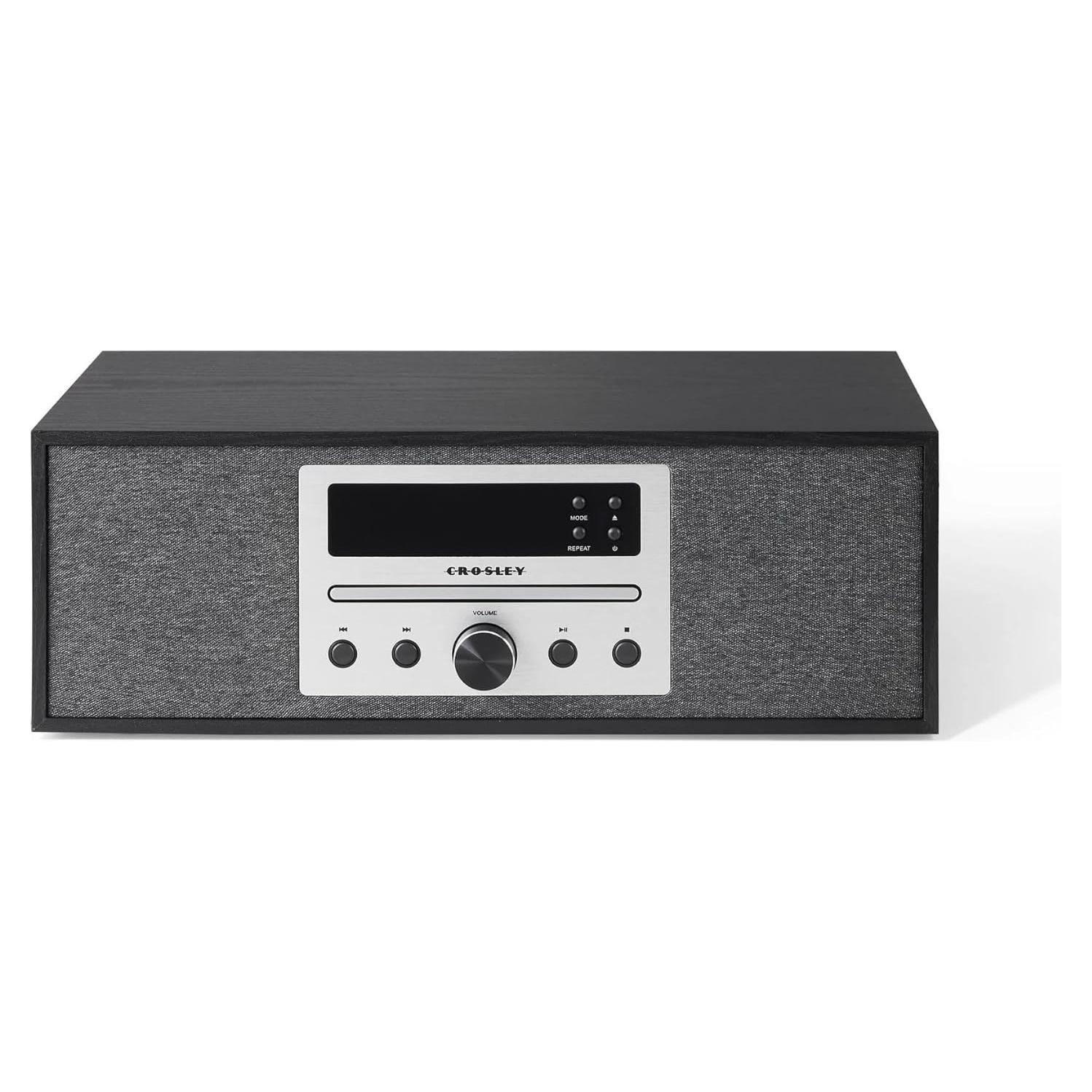 Reproductor de CD Crosley CR3504A-BK con Bluetooth y Radio FM