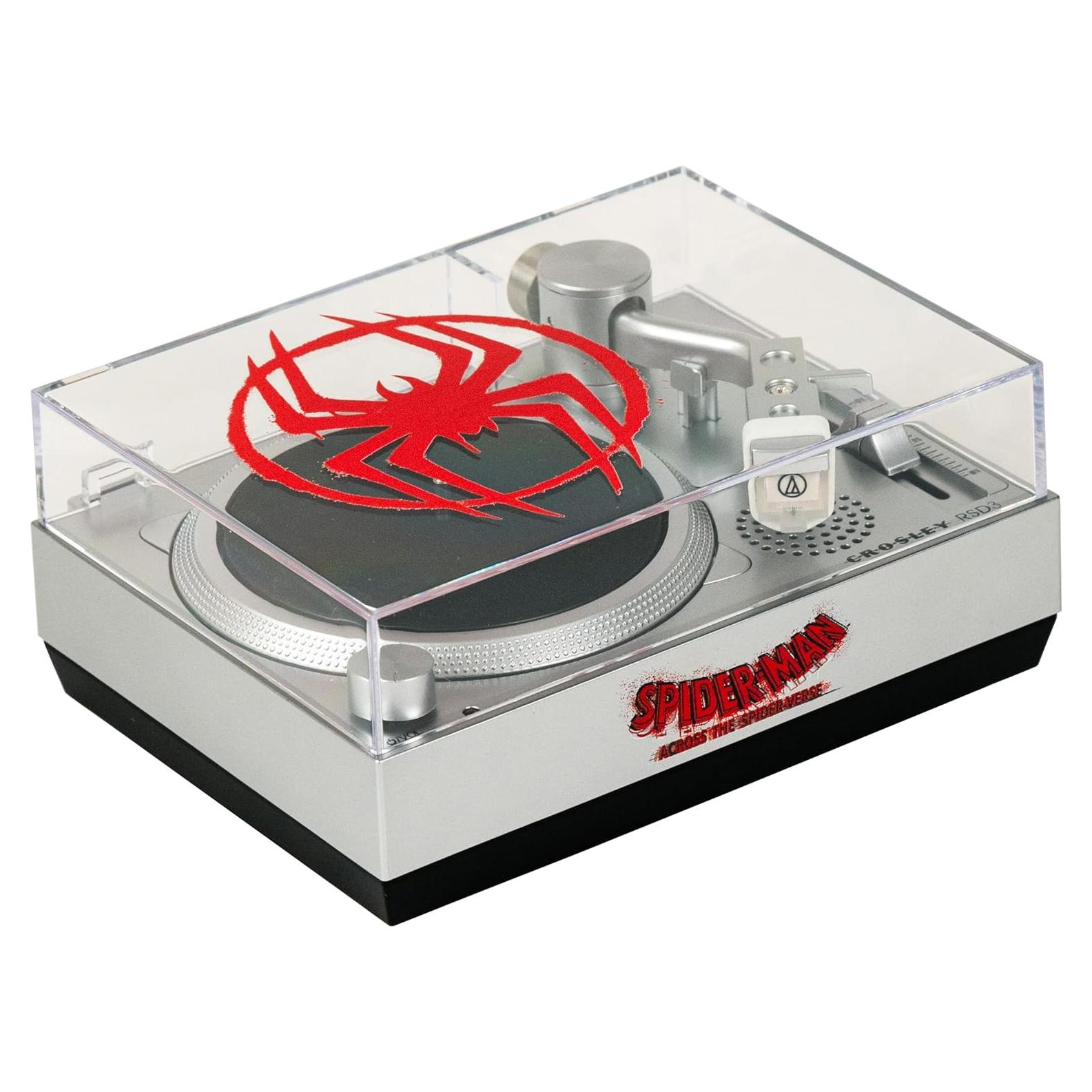 Tocadiscos Crosley CR6037A-SI Spider-Man 3" Edición Limitada