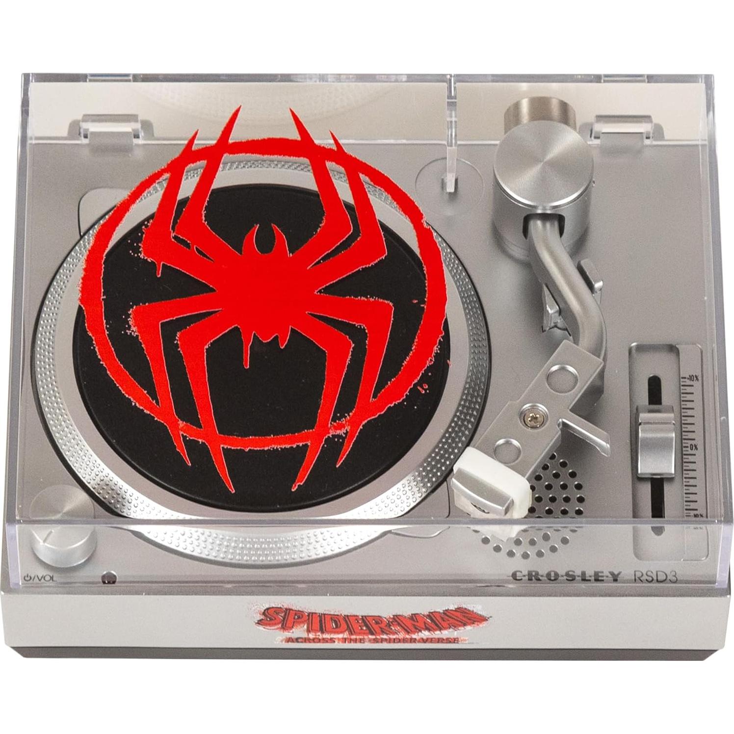 Tocadiscos Crosley CR6037A-SI Spider-Man 3" Edición Limitada