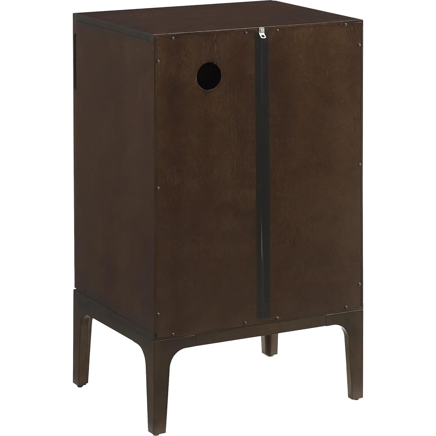 Soporte para Tocadiscos Crosley Asher con Almacenamiento para 75 Discos