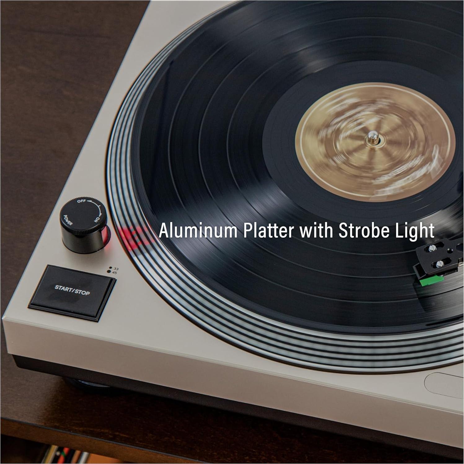 Tocadiscos Bluetooth Crosley C100BT-CP con Contrapeso Ajustable