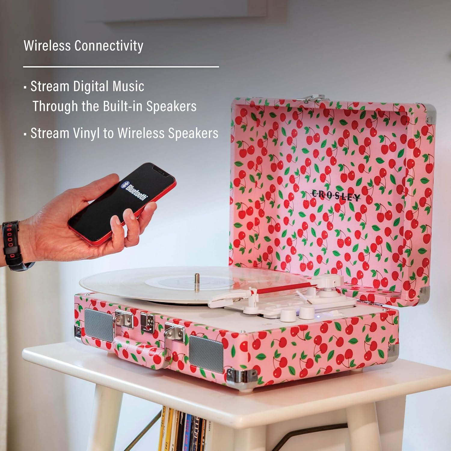 Reproductor de Vinilo Crosley CR8005F-RC Bluetooth 3 Velocidades