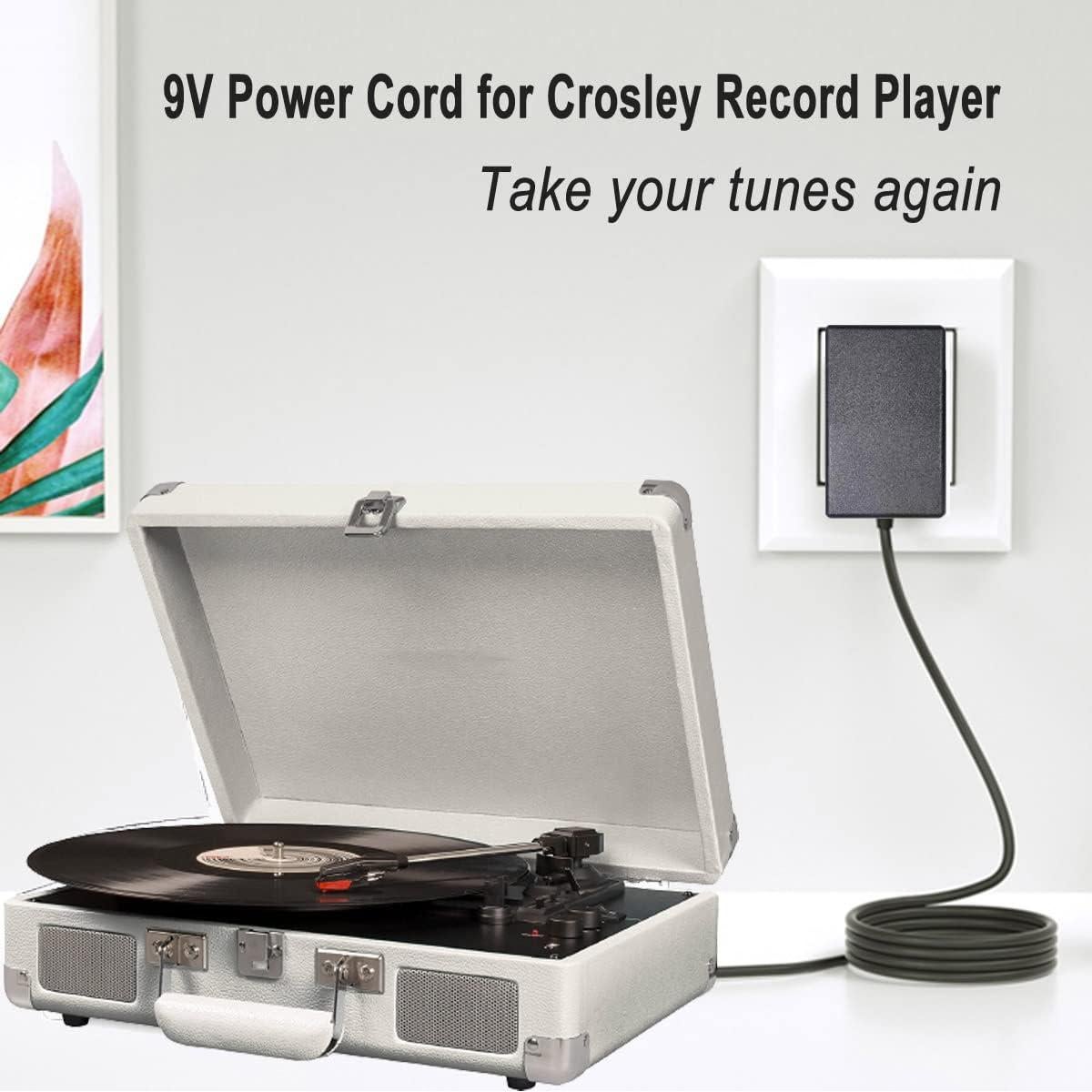 Adaptador de CA 9V AlloverPower para Tocadiscos Crosley